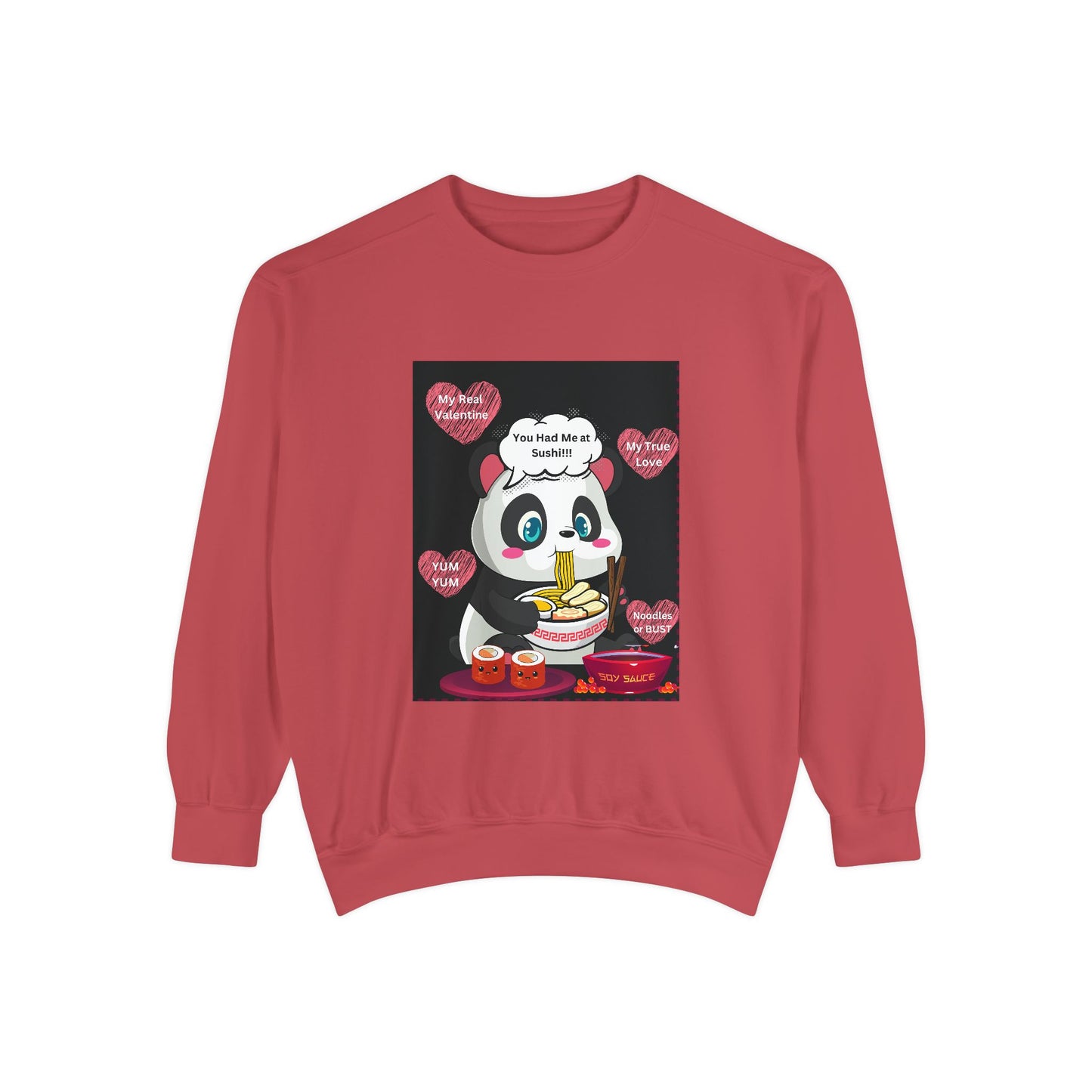 Sushi Lovers-Cute Panda Sushi Sweatshirt - Perfect for Food Lovers!