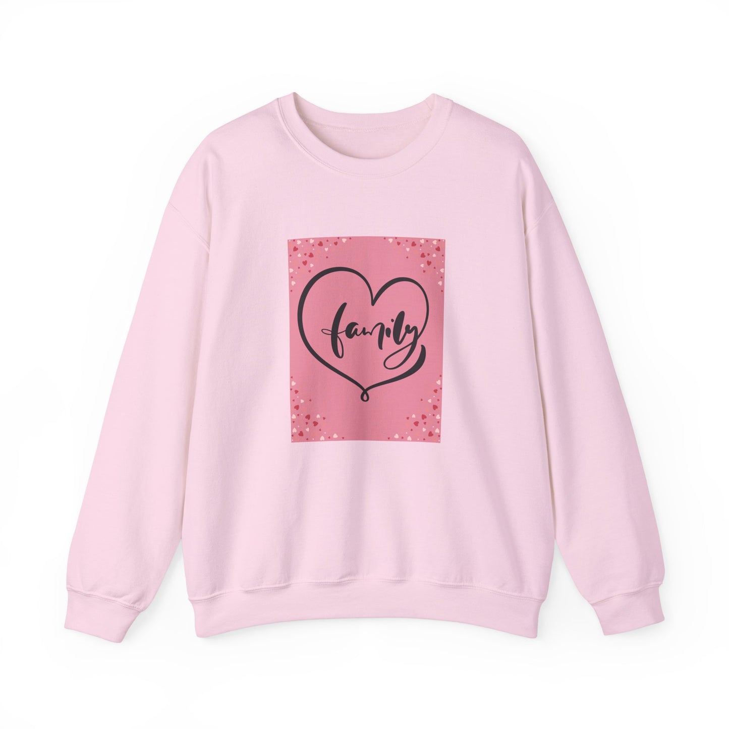 Family Love Crewneck Sweatshirt - Comfortable Unisex Apparel for Cozy Moments