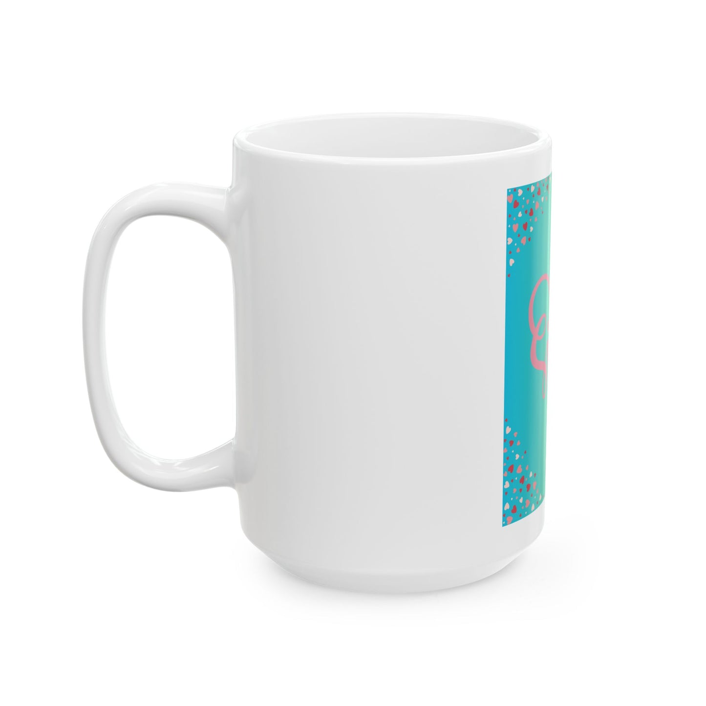 Sister Love Ceramic Mug - Colorful Heart Design | Perfect Gift for Sisters