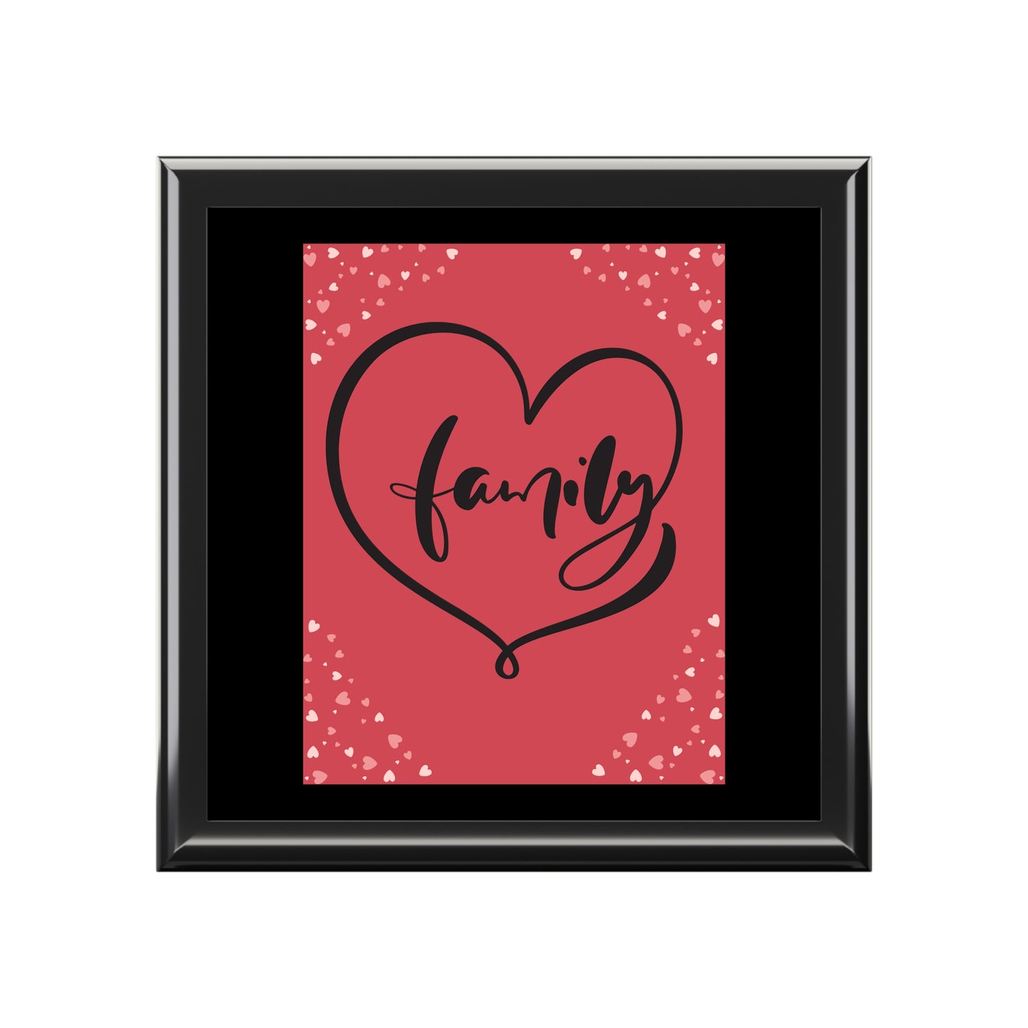 Family Love Personalized Family Jewelry Box - Heart Design