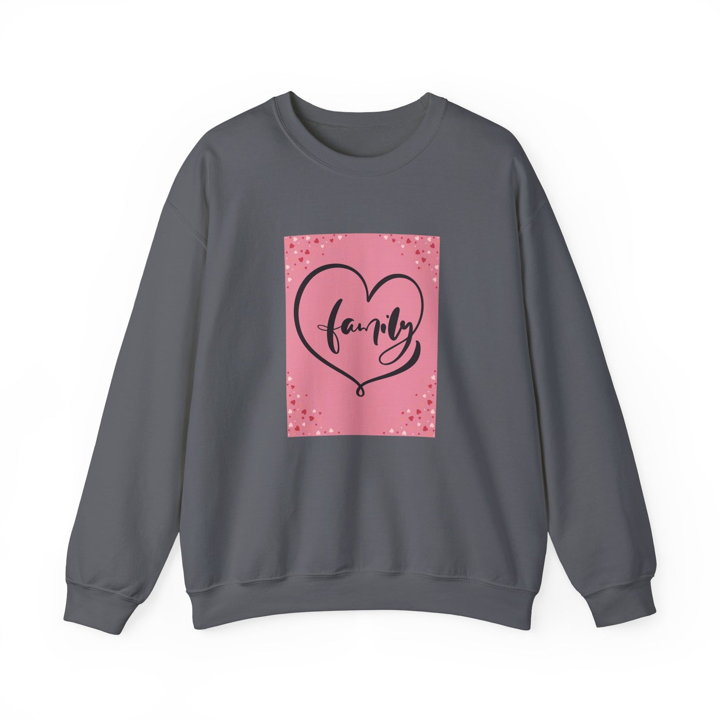 Family Love Crewneck Sweatshirt - Comfortable Unisex Apparel for Cozy Moments