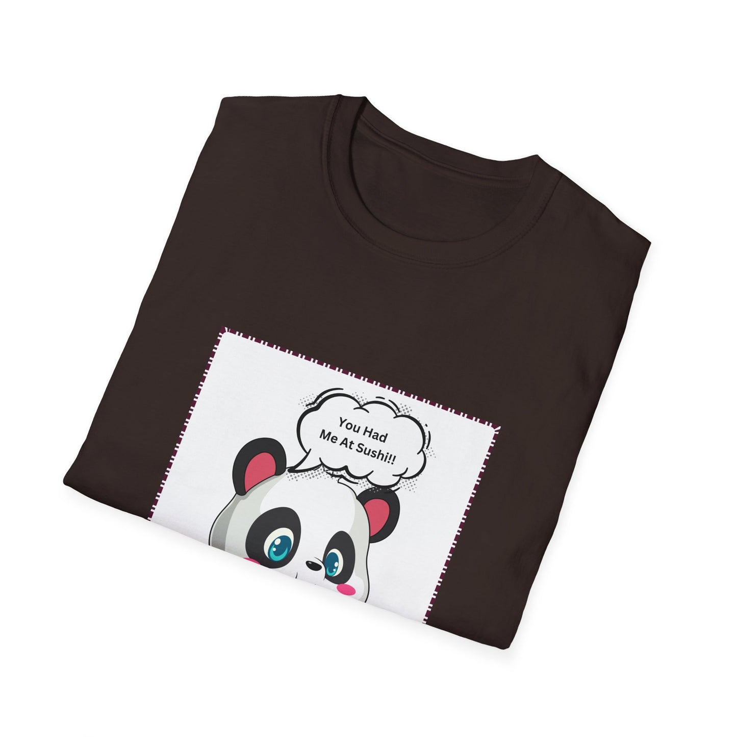 Sushi Lovers-Cute Panda Sushi Lover T-Shirt - Perfect for Foodies and Animal Lovers