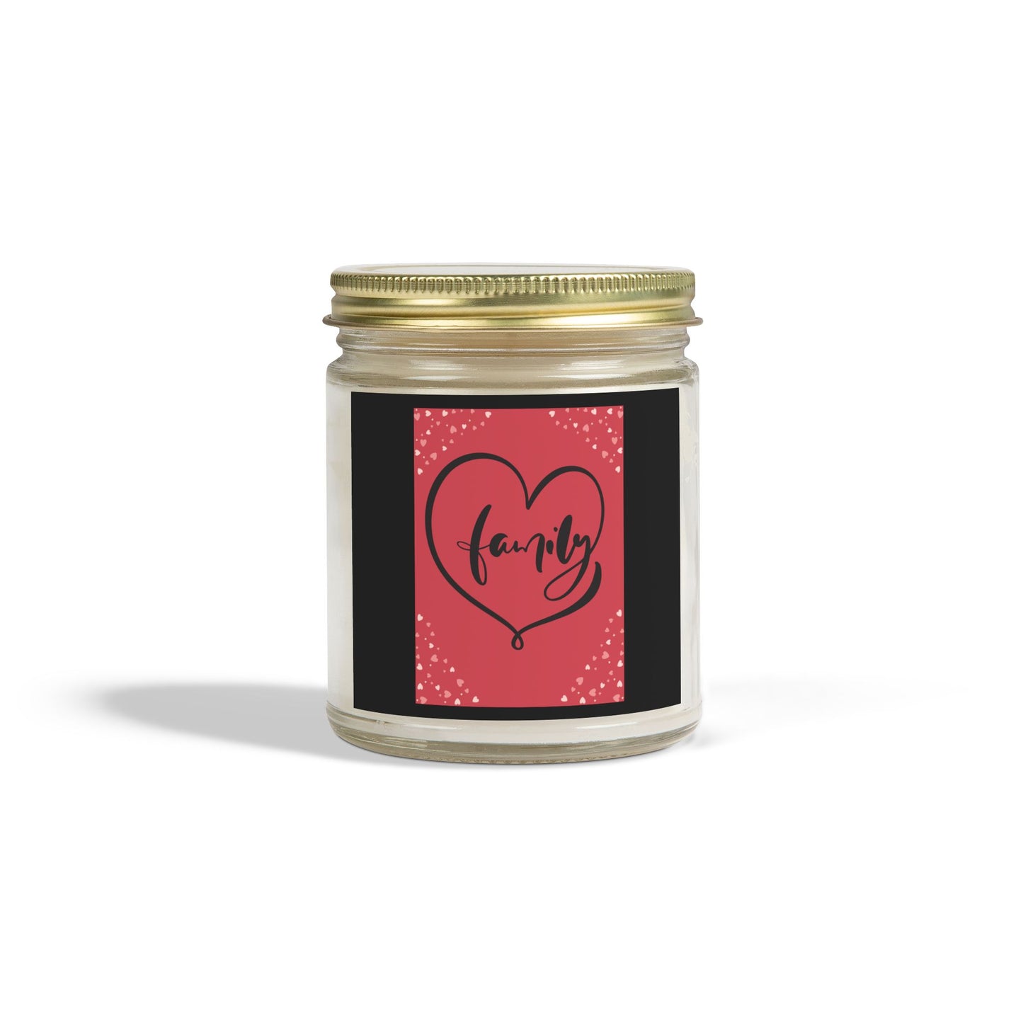 Family Scented Candle - Coconut Apricot Wax (4oz, 9oz) - Warm Home Ambiance