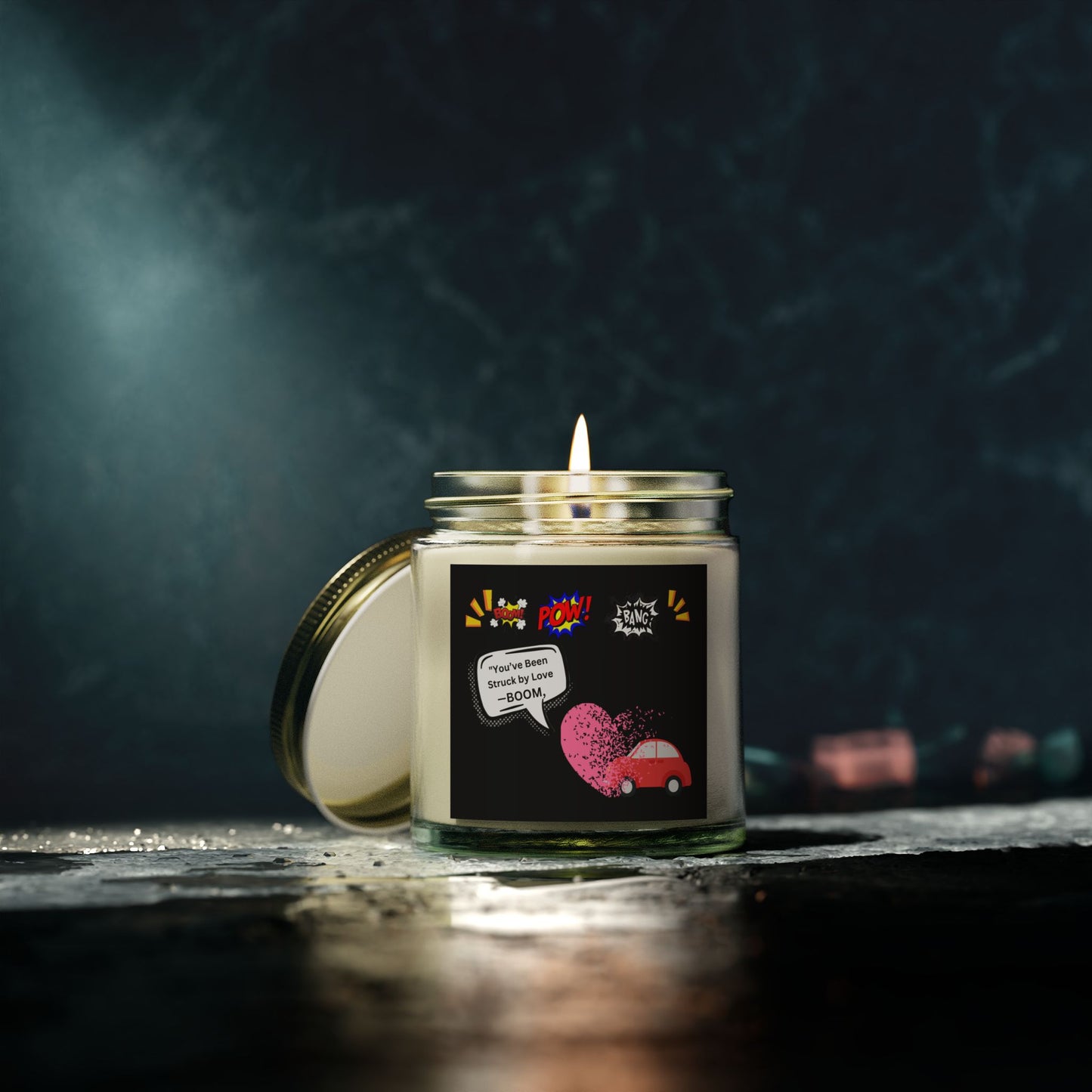 You been Struck by Love-Scented Candles, Coconut Apricot Wax (4oz, 9oz)