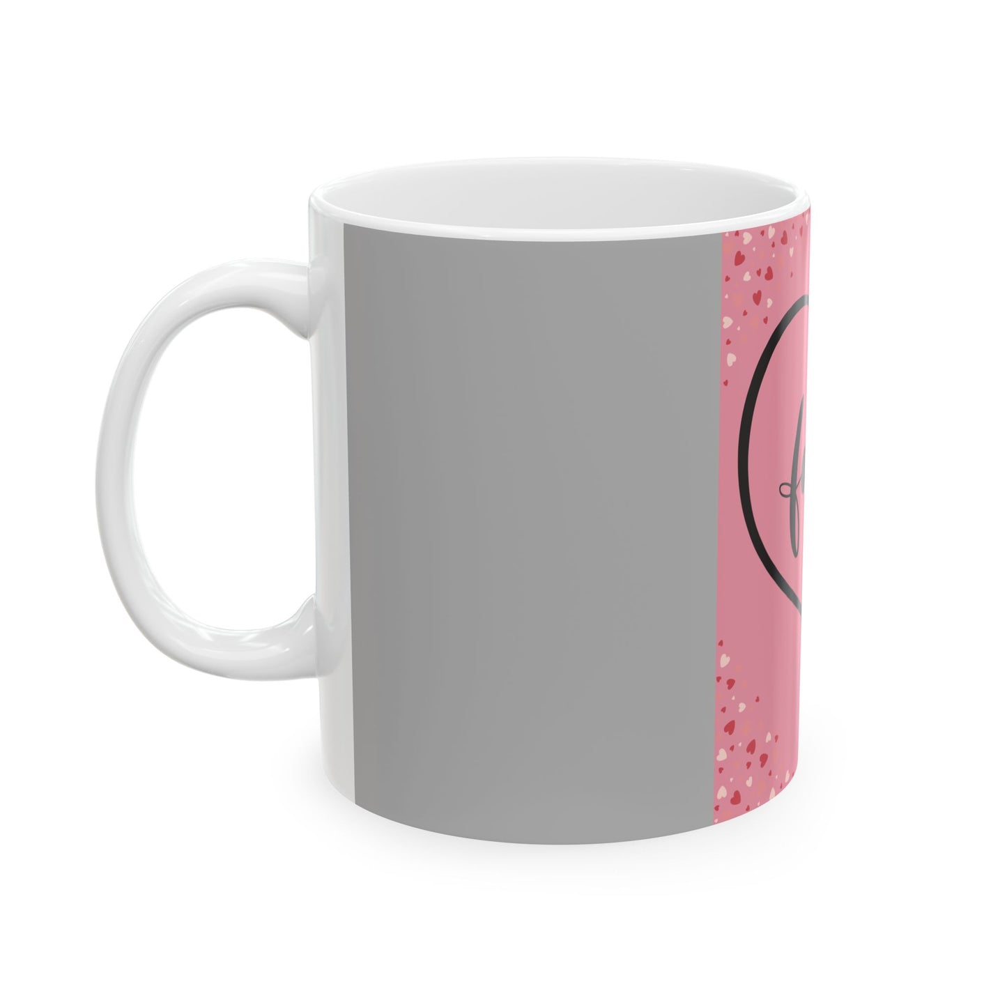 Family Love Ceramic Mug - Heart Design, Perfect Gift for Family Gatherings & Celebrations