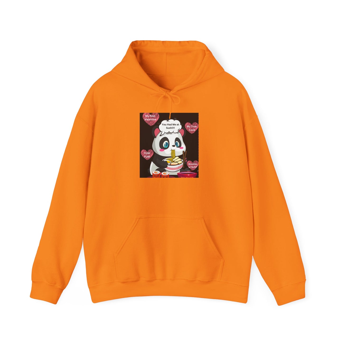 Sushi Lovers-Cute Panda Eating Noodles Unisex Hoodie – Cozy & Fun Design