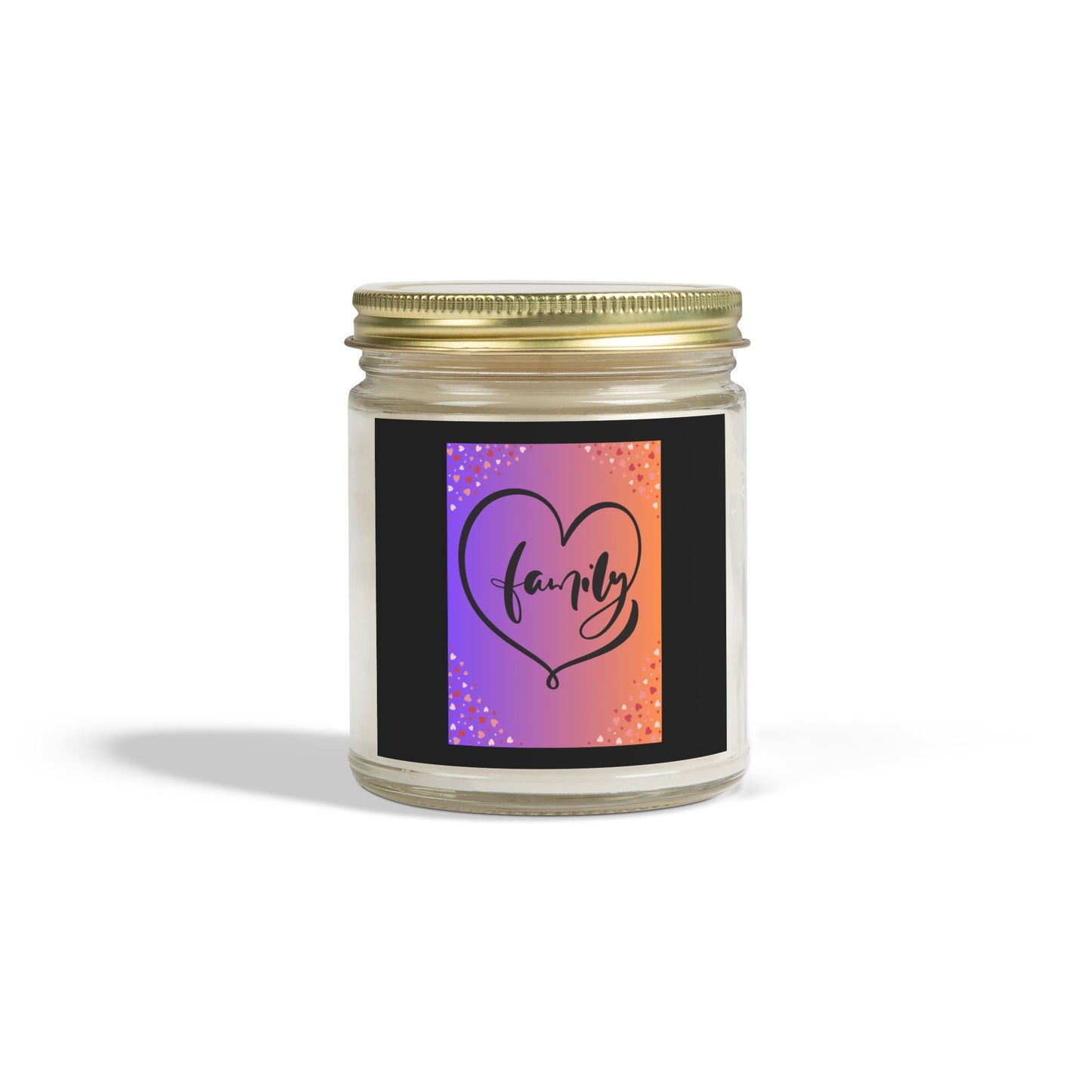 Family Love Scented Candle - Coconut Apricot Wax - 4oz & 9oz