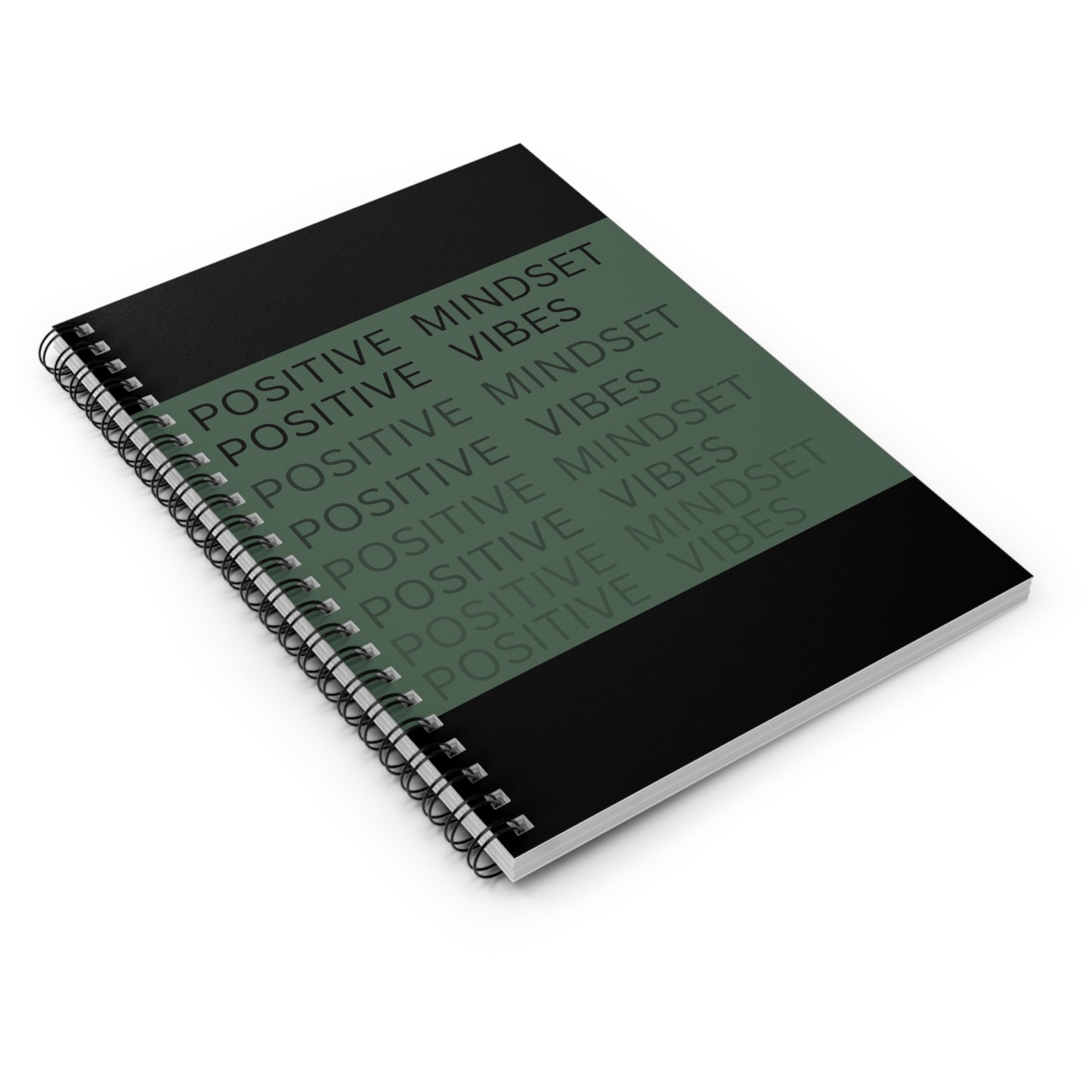 Positive Mindset Positive Vibes Spiral Notebook - Ruled Line