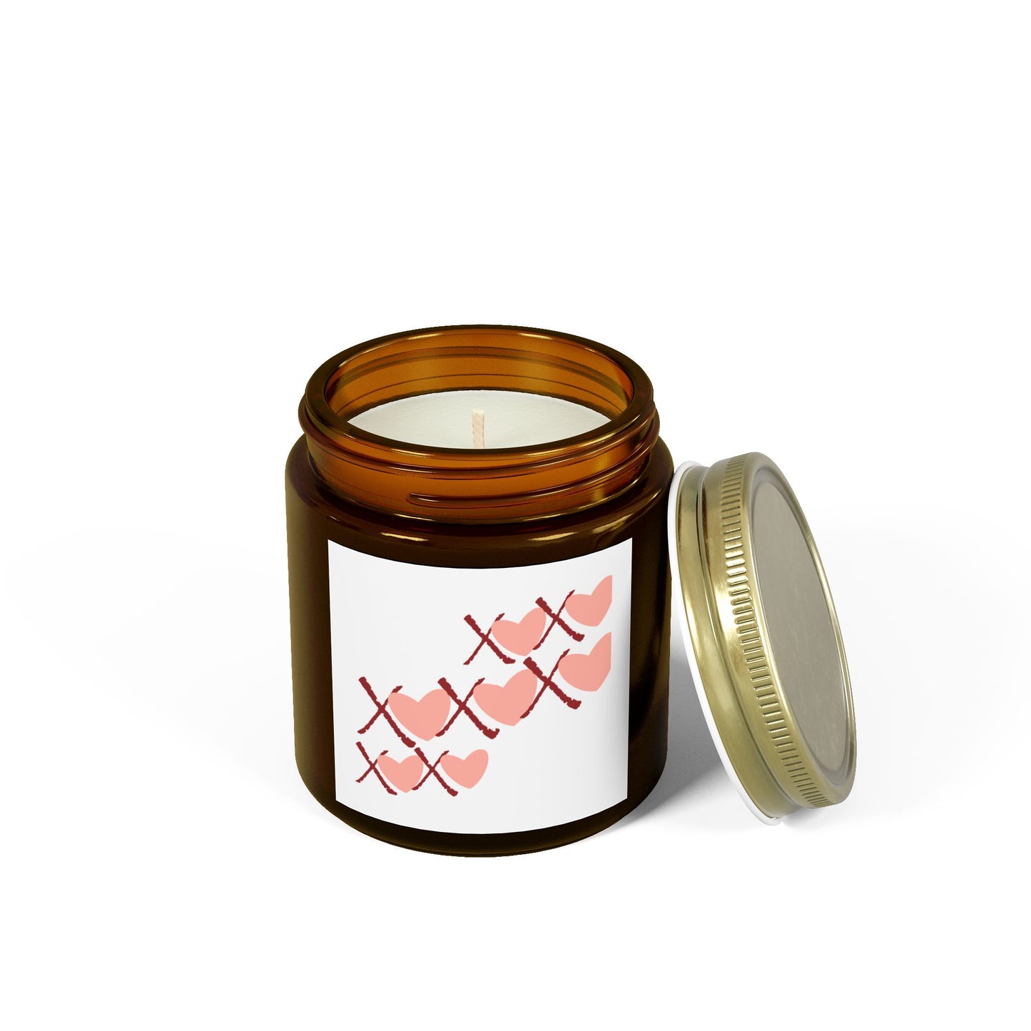 Romantic Heart Scented Candles - Coconut Apricot Wax