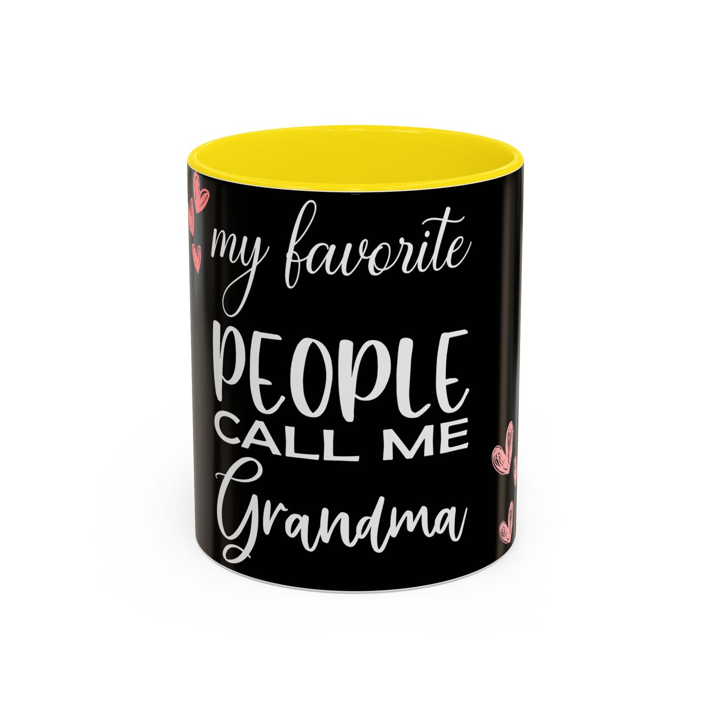 My favorite People call me Grandma-Accent Coffee Mug (11, 15oz)