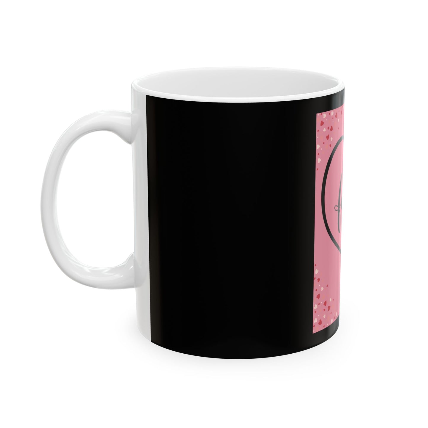 Family Love Ceramic Mug - Heart Design, 11oz & 15oz