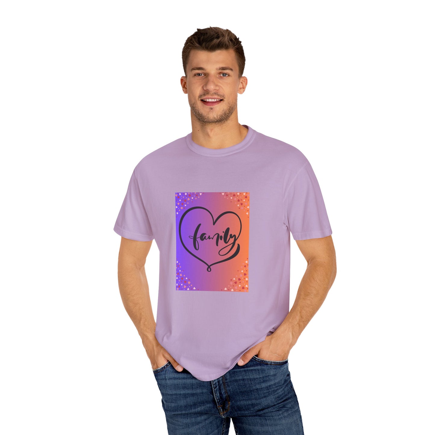 Family Love Unisex Garment-Dyed T-Shirt