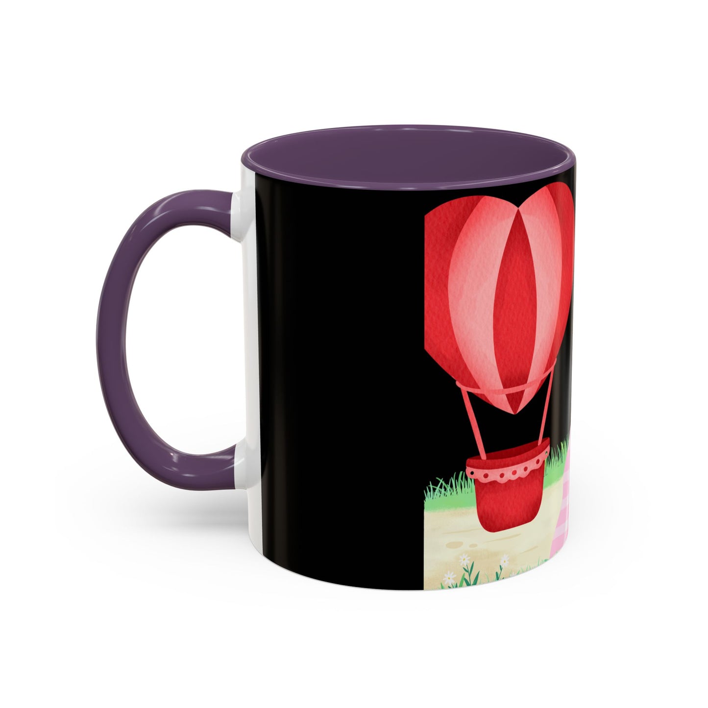 Love is in the Air Valentines Day -Accent Coffee Mug (11, 15oz)