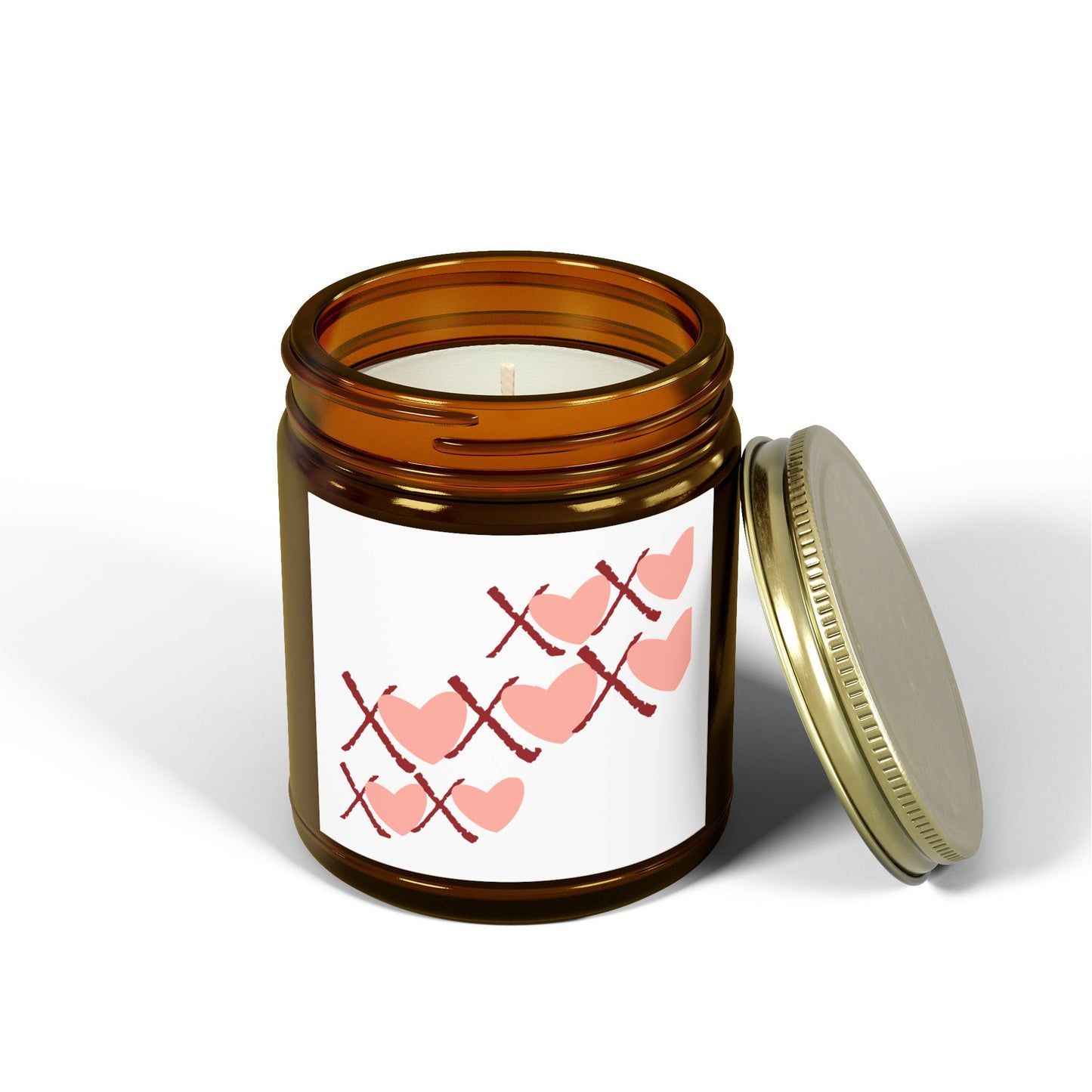 Romantic Heart Scented Candles - Coconut Apricot Wax