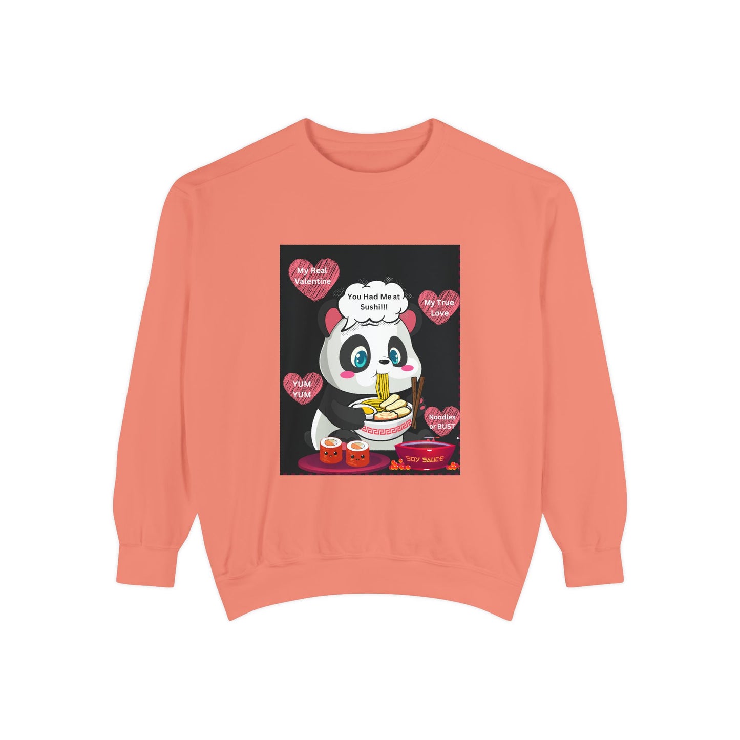 Sushi Lovers-Cute Panda Sushi Sweatshirt - Perfect for Food Lovers!