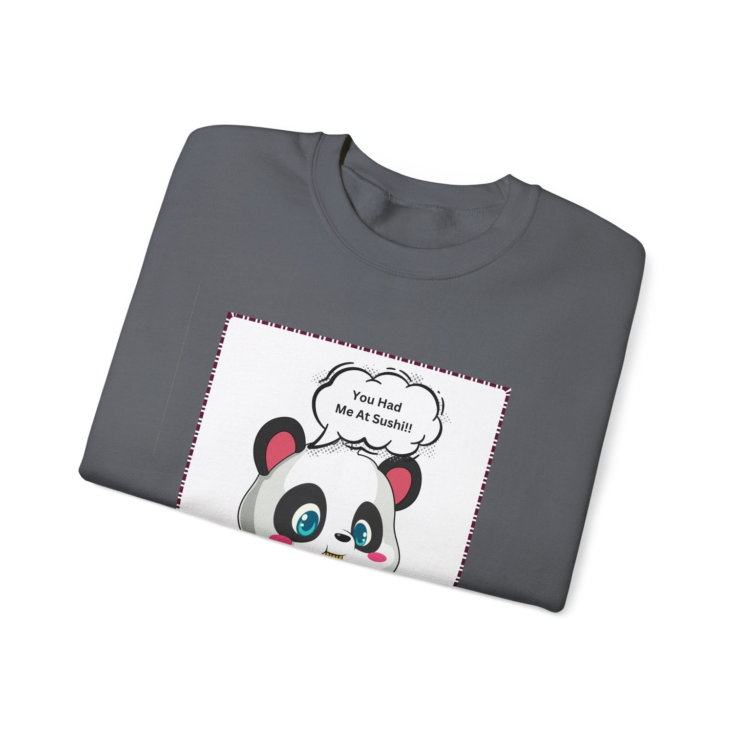 Sushi Lovers-Panda Sushi Lover Crewneck Sweatshirt - Unisex Heavy Blend™