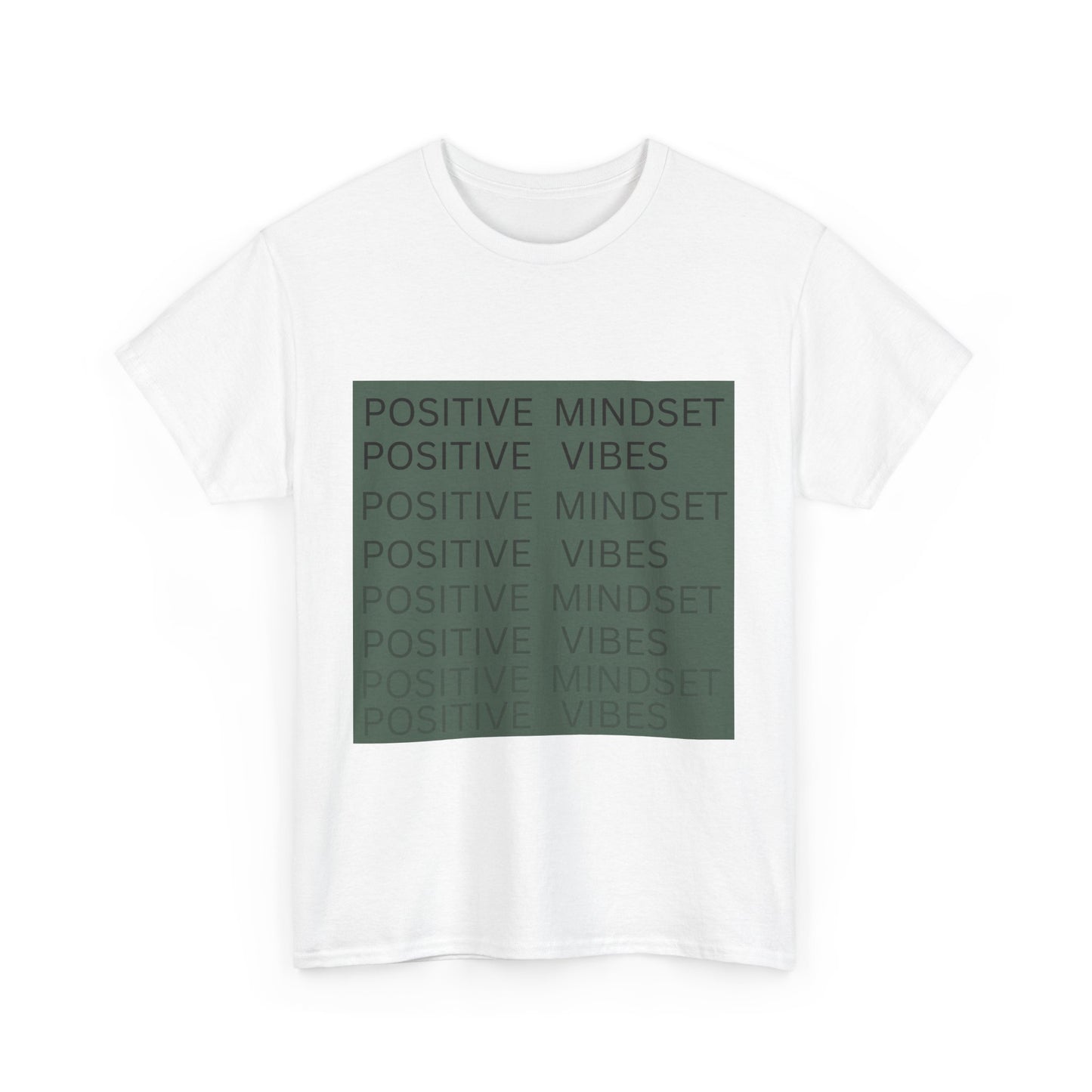 Positive Mindset Positive Vibes Unisex Heavy Cotton Tee