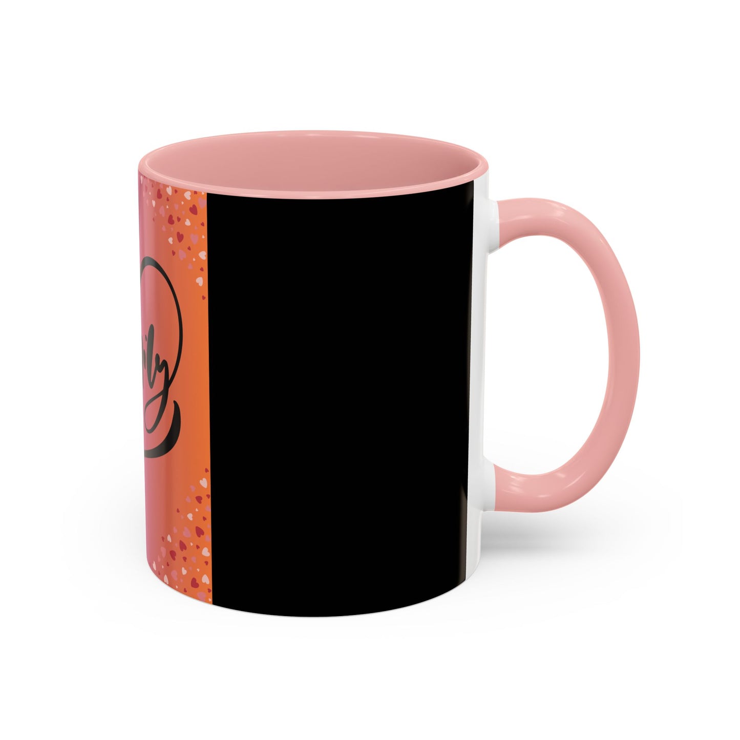Family Love Accent Coffee Mug - Warm Gradient Design, Perfect Gift for Loved Ones