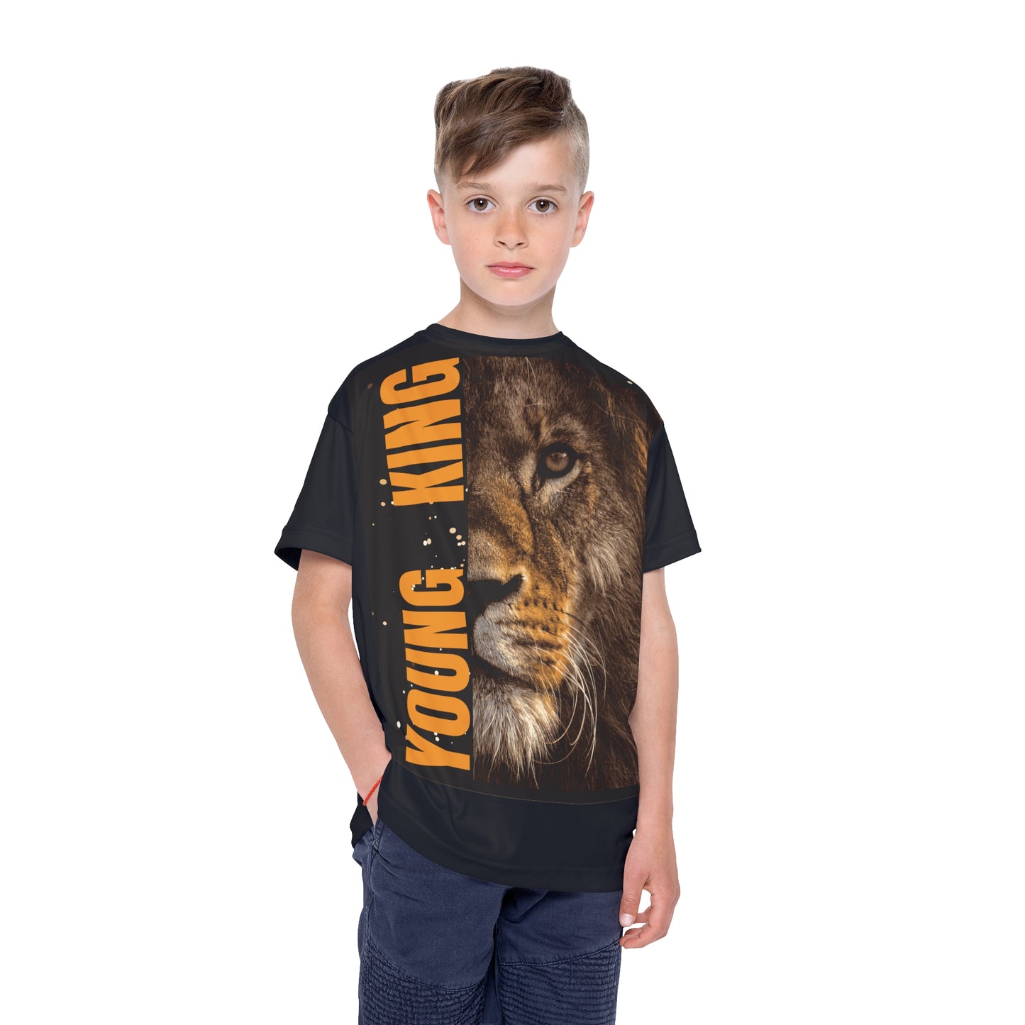 Young King Youth Sports Jersey - Young King Lion Design