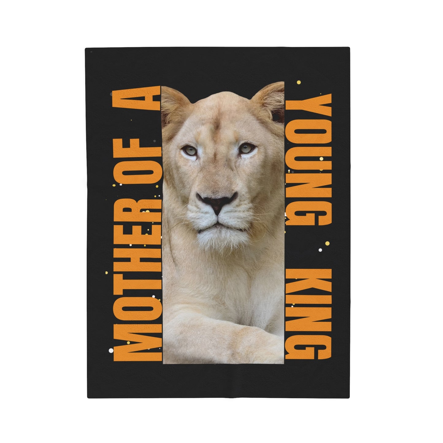 Mother of a Young King Velveteen Plush Blanket - Cozy Gift for Moms