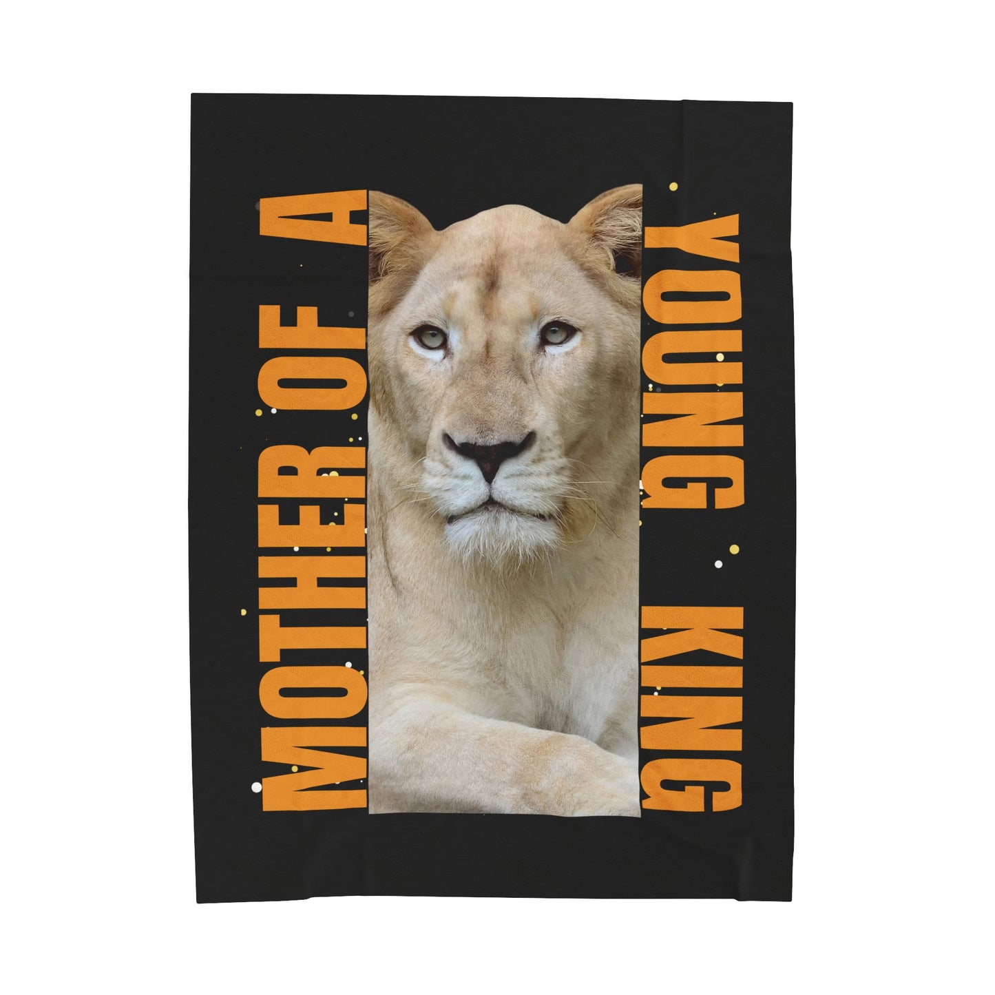 Mother of a Young King Velveteen Plush Blanket - Cozy Gift for Moms