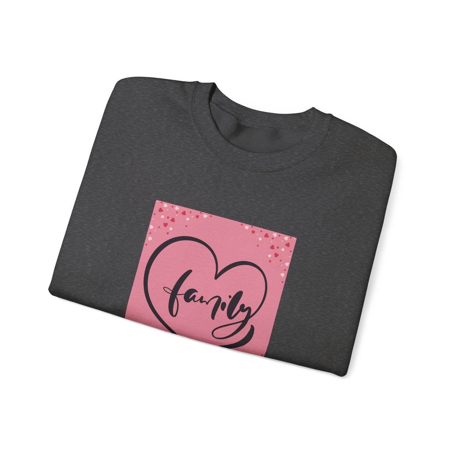 Family Love Crewneck Sweatshirt - Comfortable Unisex Apparel for Cozy Moments