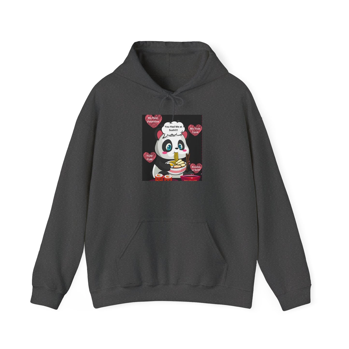 Sushi Lovers-Cute Panda Eating Noodles Unisex Hoodie – Cozy & Fun Design