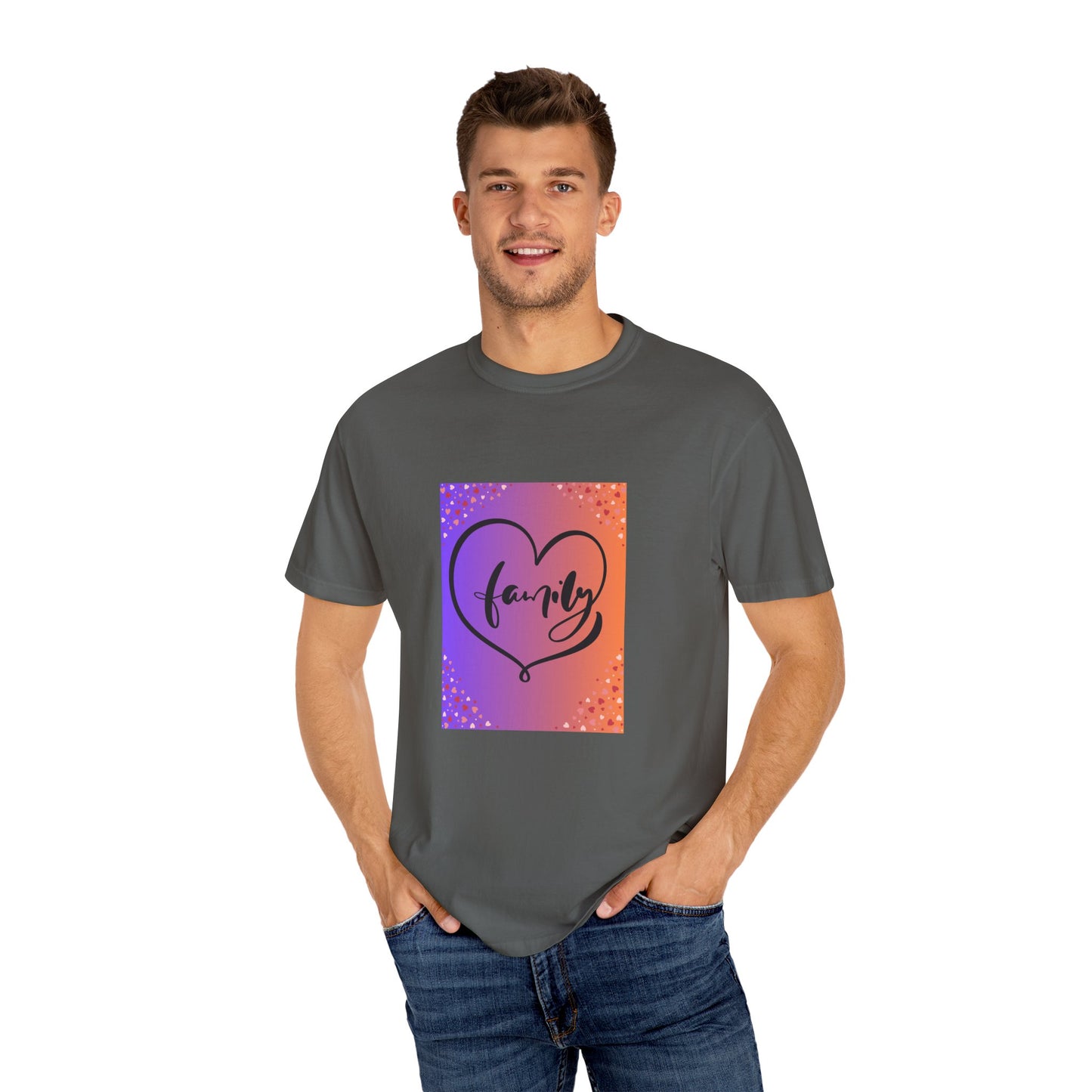 Family Love Unisex Garment-Dyed T-Shirt