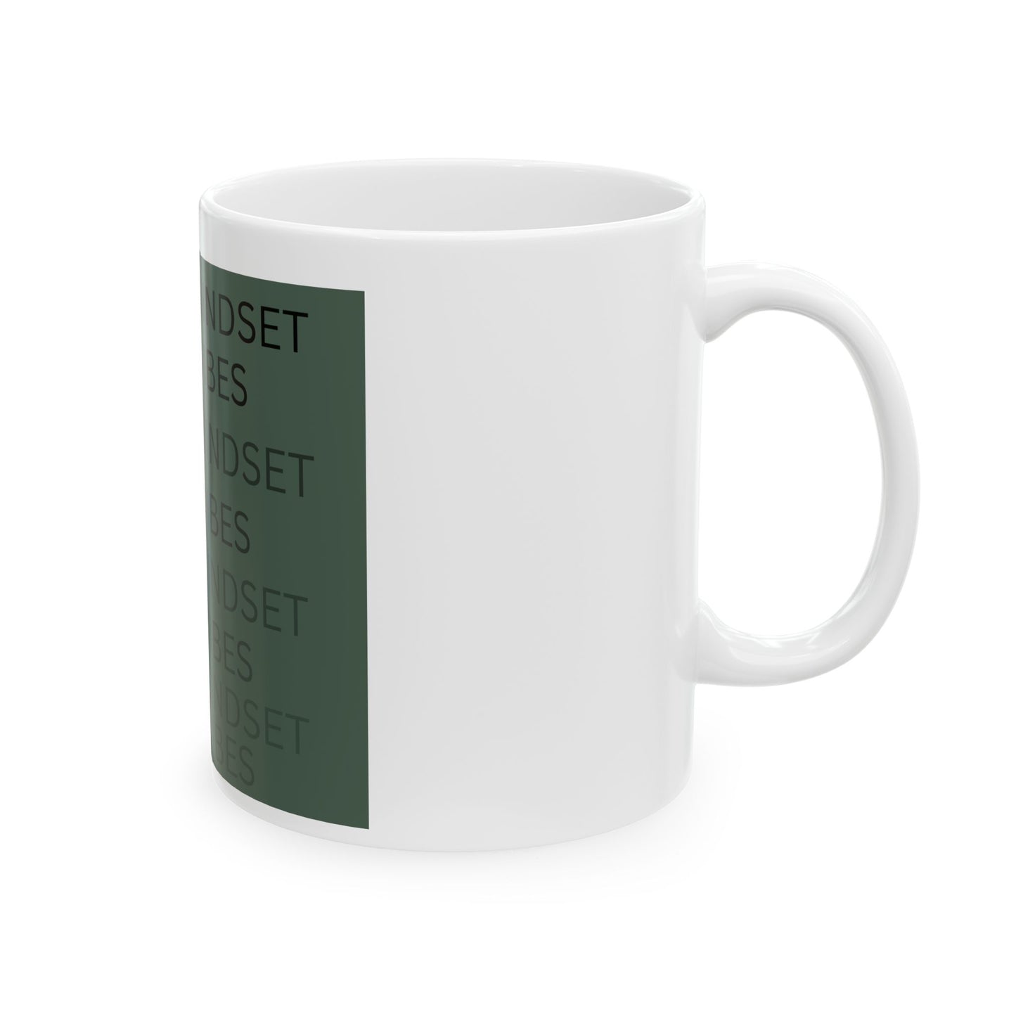 Positive Mindset Positive Vibes Ceramic Mug, (11oz, 15oz)