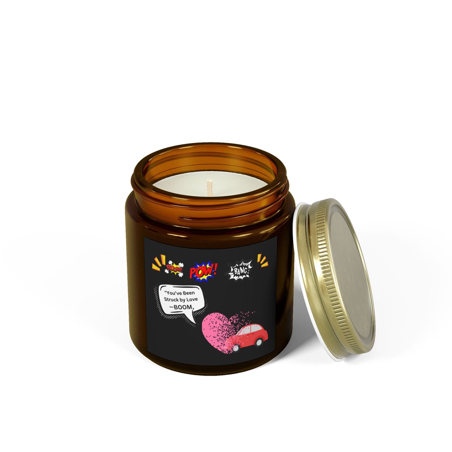 You been Struck by Love-Scented Candles, Coconut Apricot Wax (4oz, 9oz)