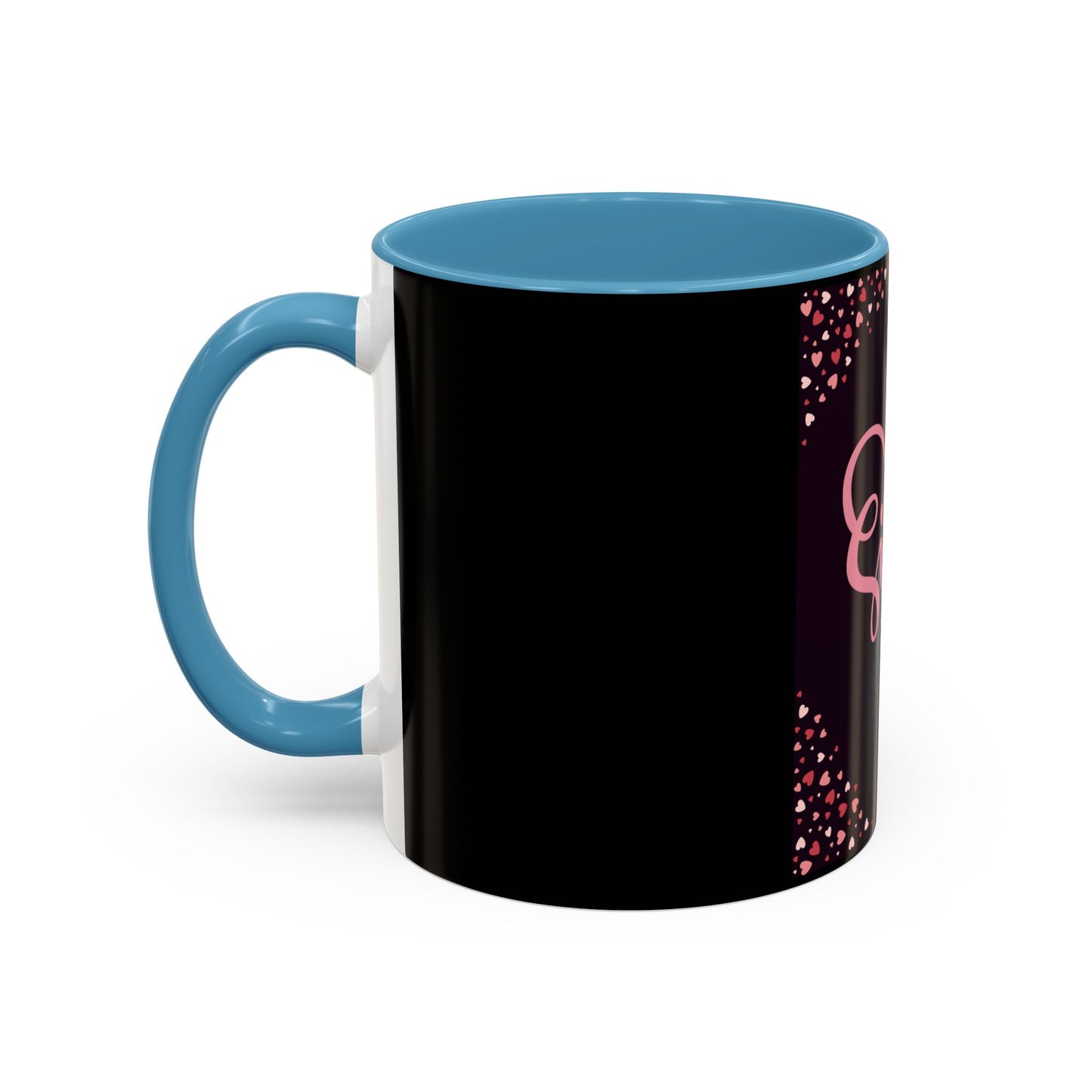 Sister Love Accent Coffee Mug - 11oz & 15oz Happy Heart Design for Gift Giving