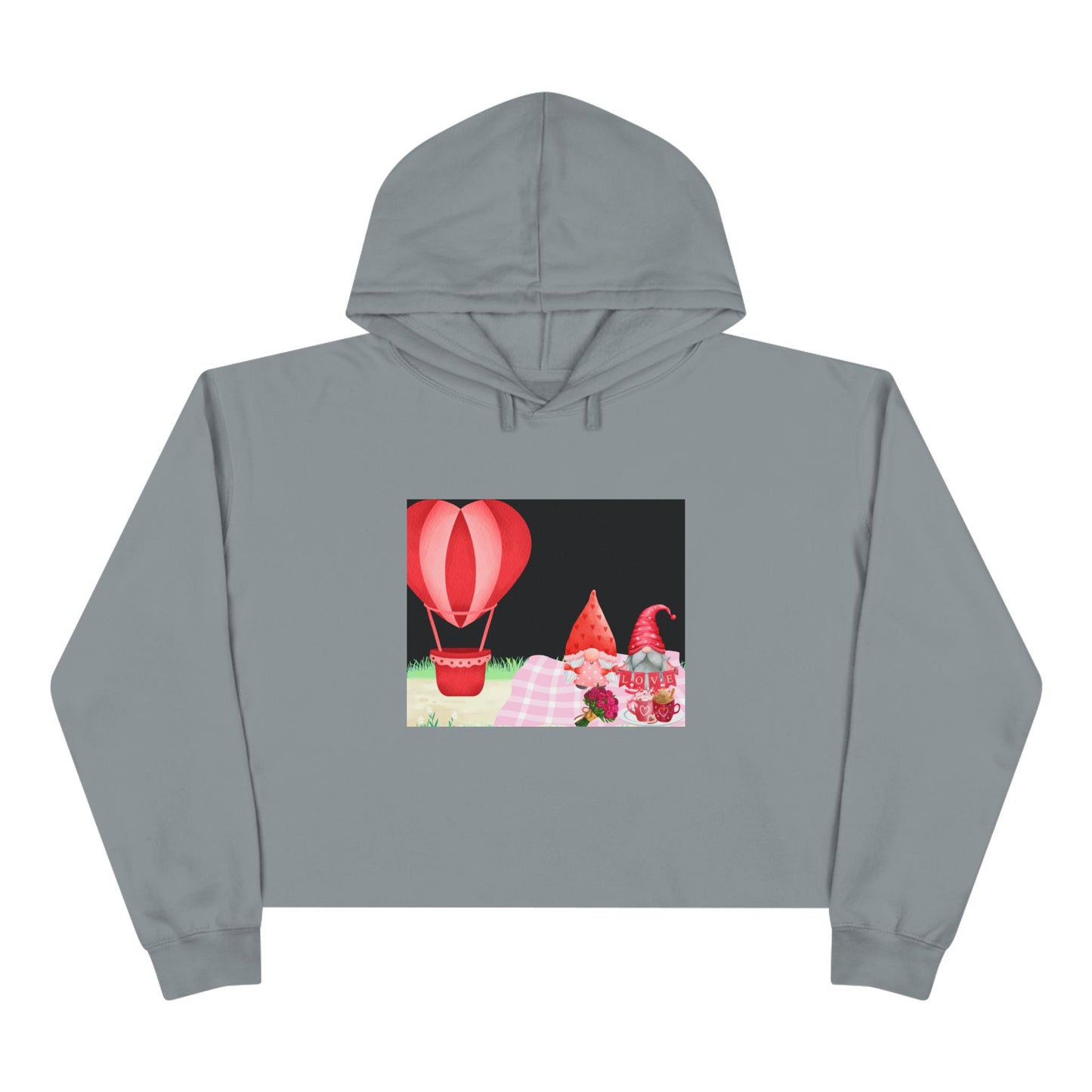 Love is in the Air- Valentine's DayCrop Hoodie