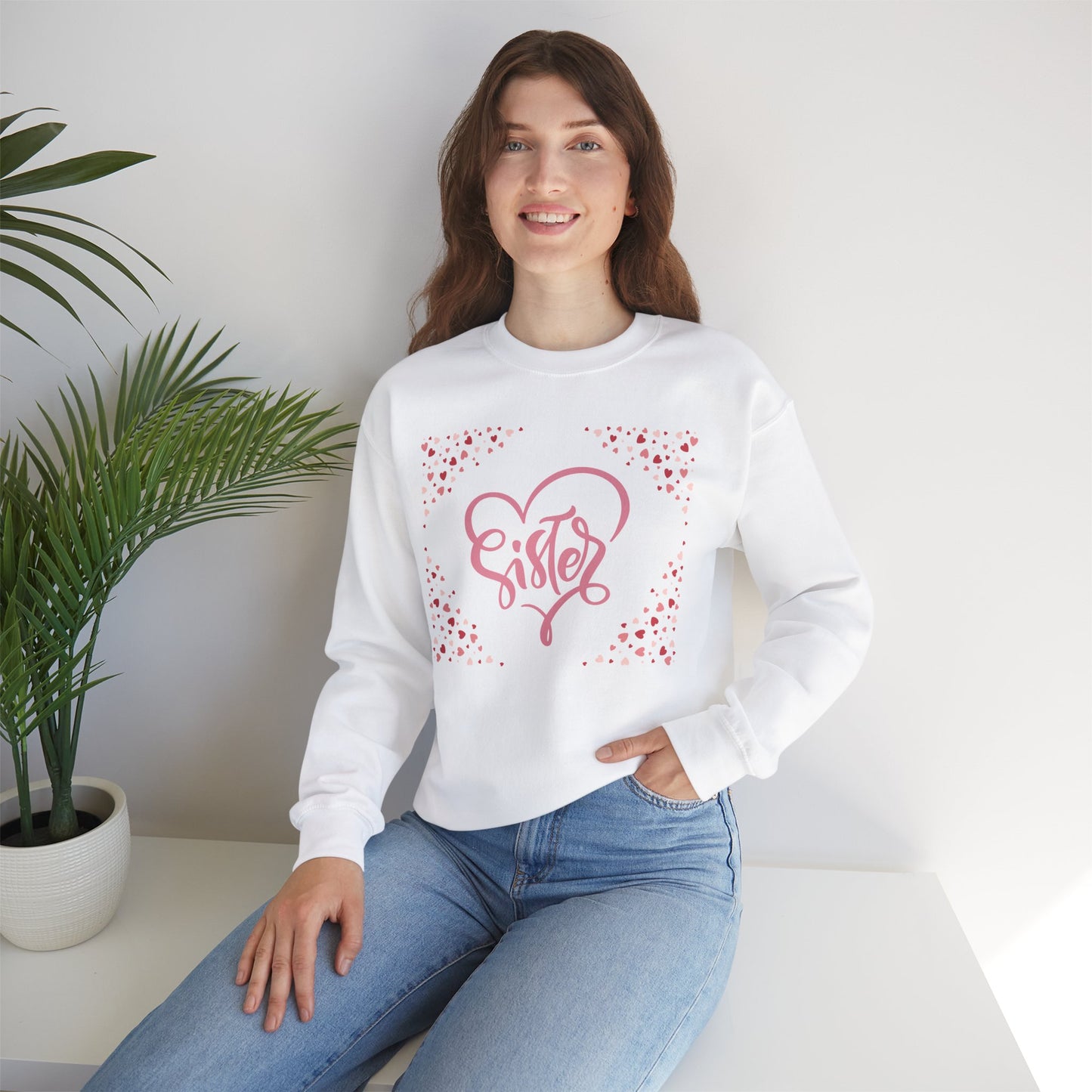 Sister Love Crewneck Sweatshirt - Cozy Gift for Sisters