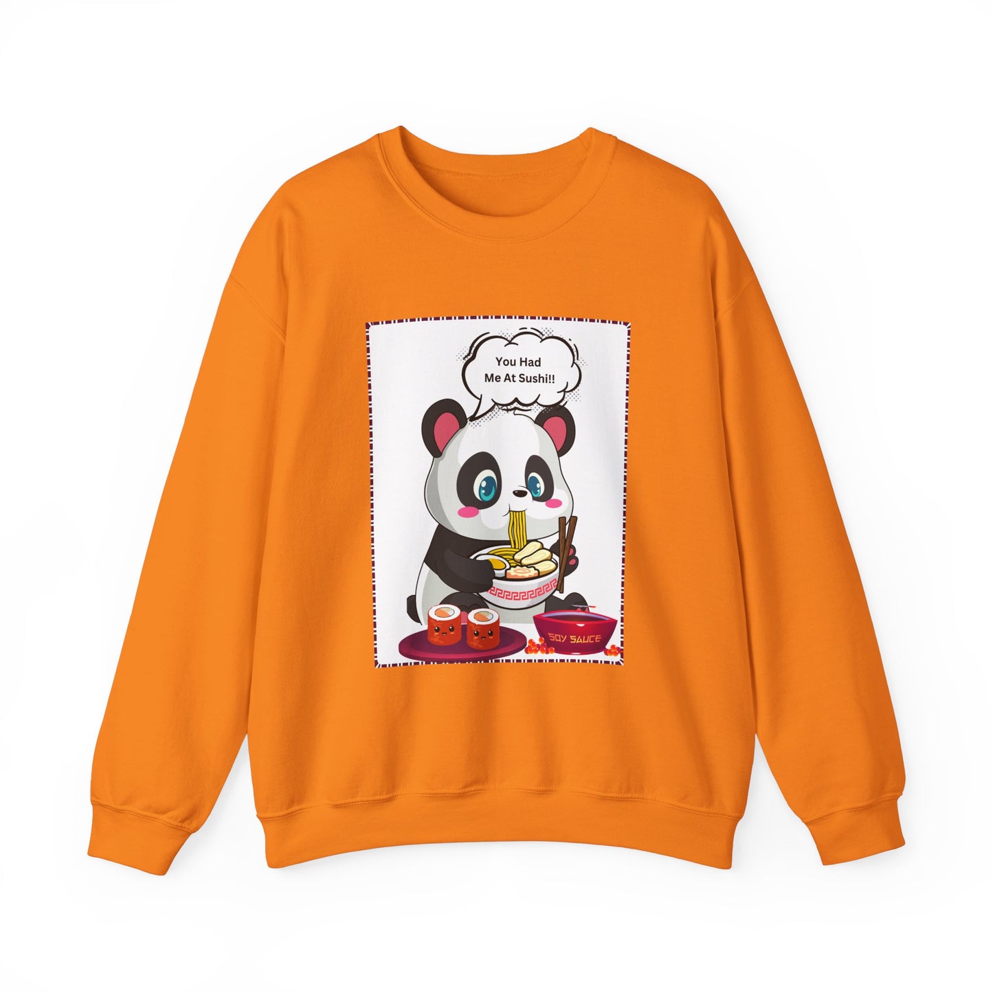 Sushi Lovers-Panda Sushi Lover Crewneck Sweatshirt - Unisex Heavy Blend™
