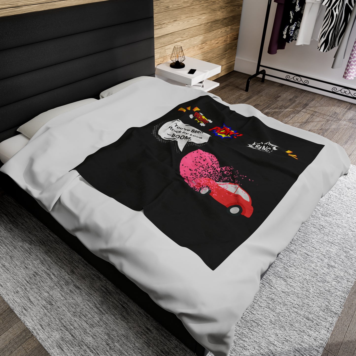 You been Struck by Love-Velveteen Plush Blanket