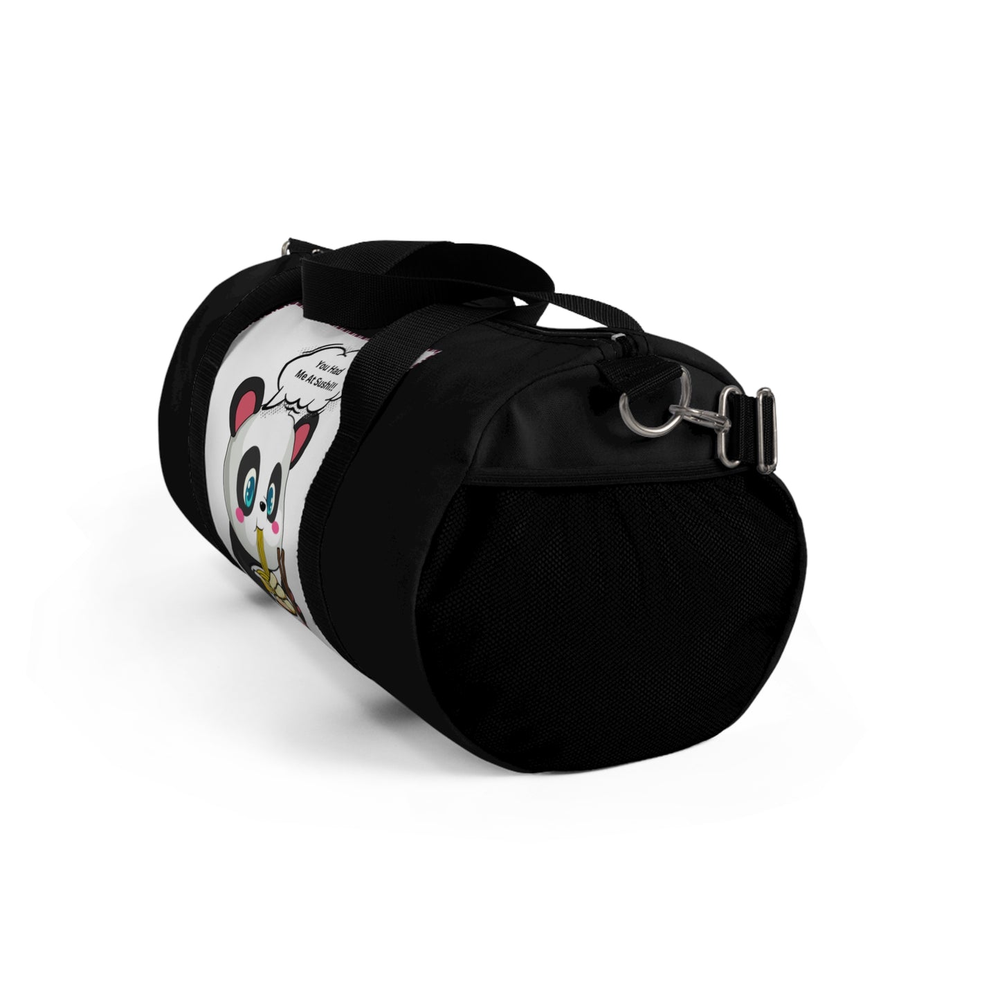 Sushi Lovers-Cute Panda Duffel Bag - Perfect for Travel and Gym with Fun Food Design