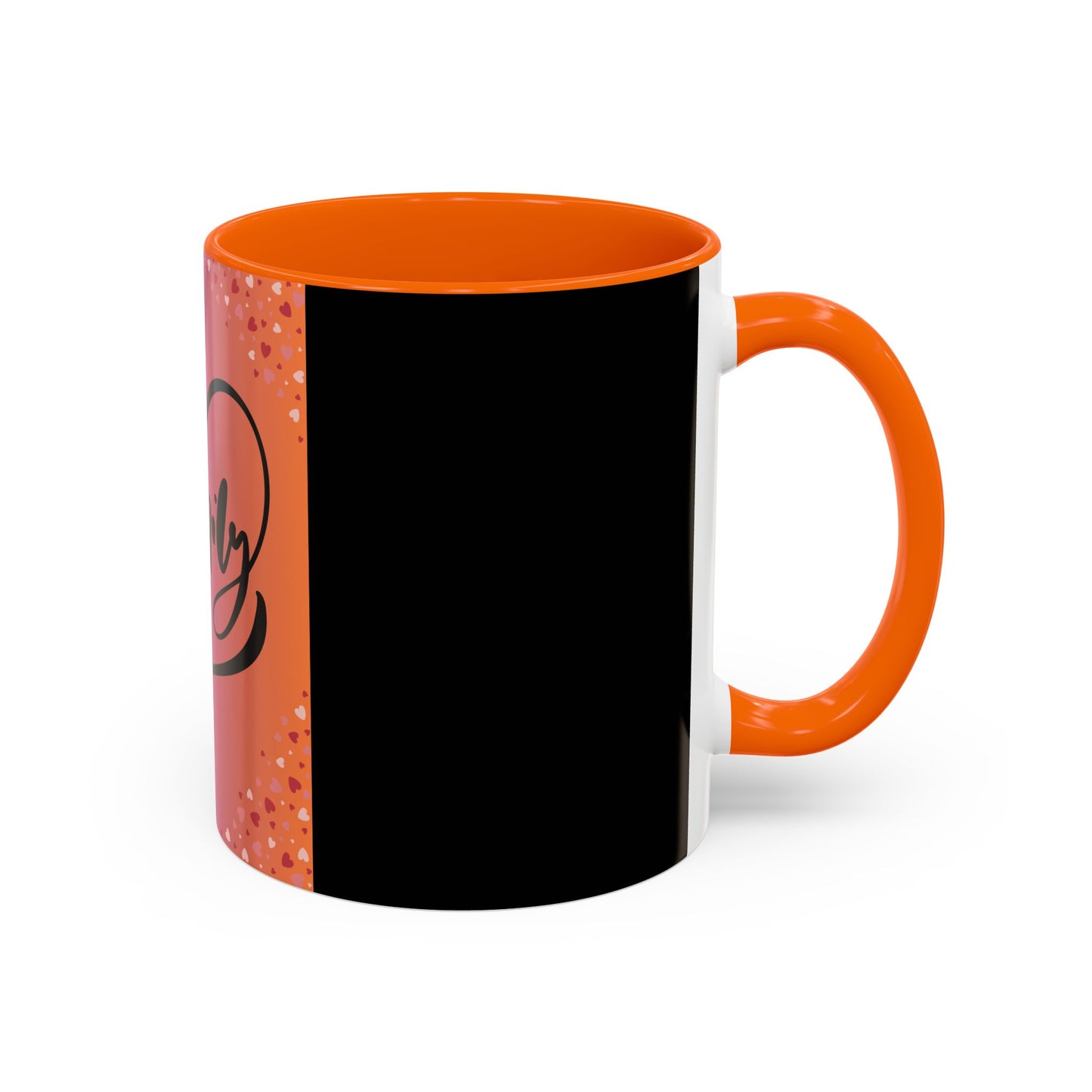 Family Love Accent Coffee Mug - Warm Gradient Design, Perfect Gift for Loved Ones