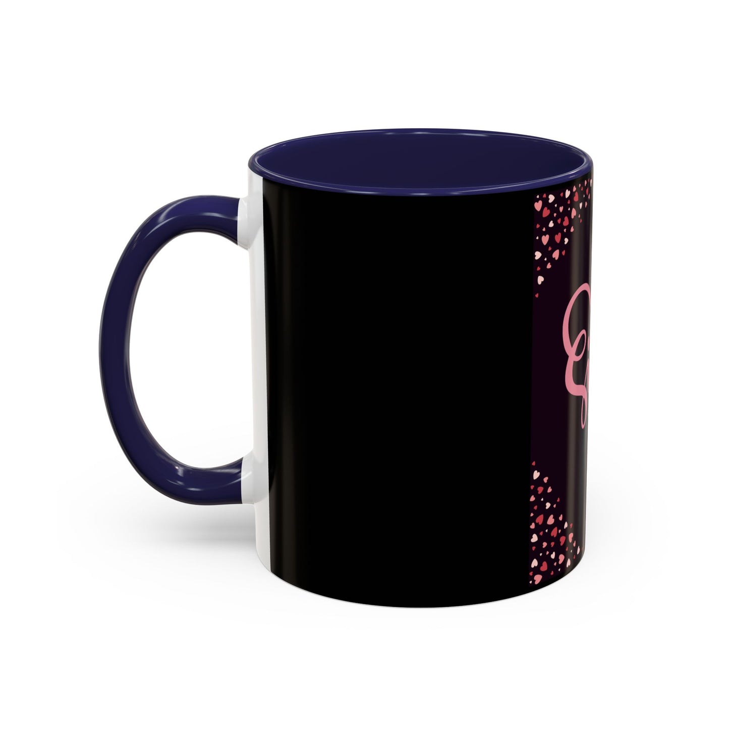 Sister Love Accent Coffee Mug - 11oz & 15oz Happy Heart Design for Gift Giving