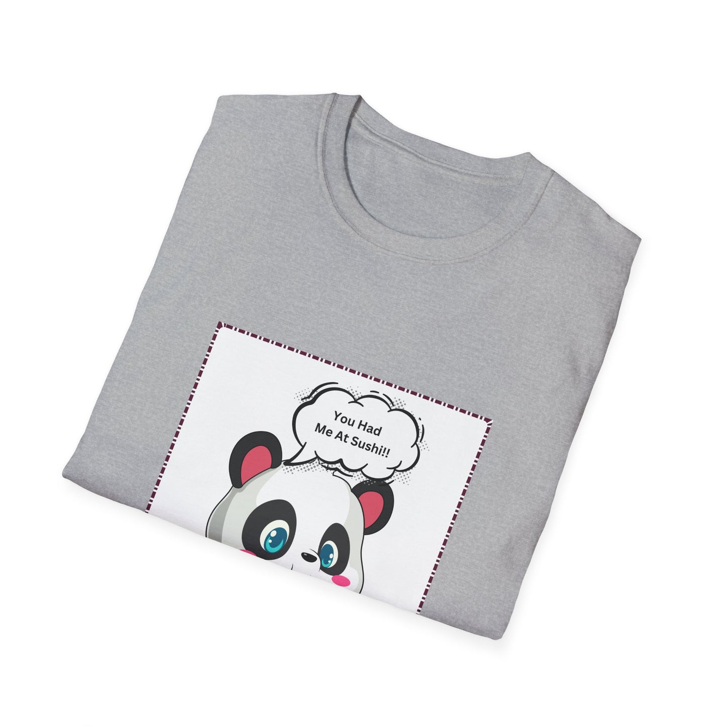 Sushi Lovers-Cute Panda Sushi Lover T-Shirt - Perfect for Foodies and Animal Lovers