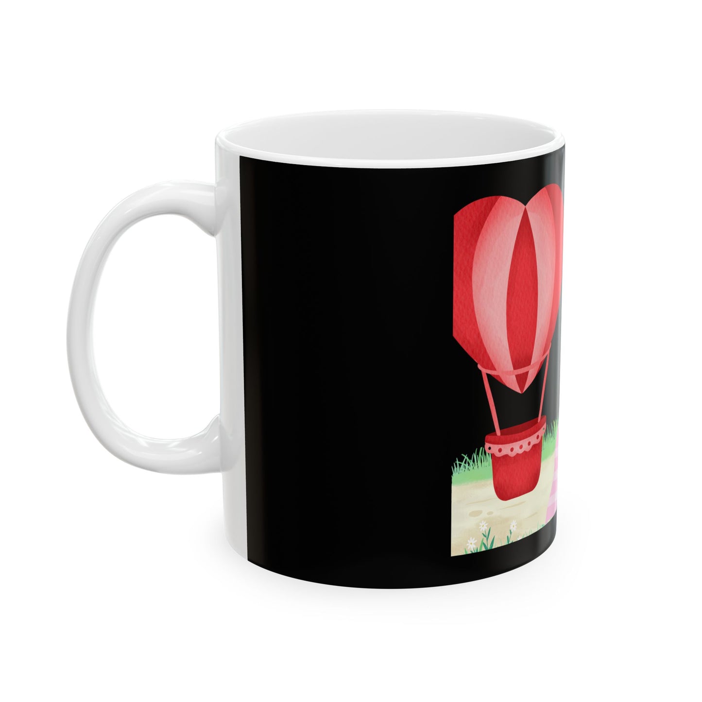 Love is in the Air Valentines Day -Ceramic Mug, (11oz, 15oz)