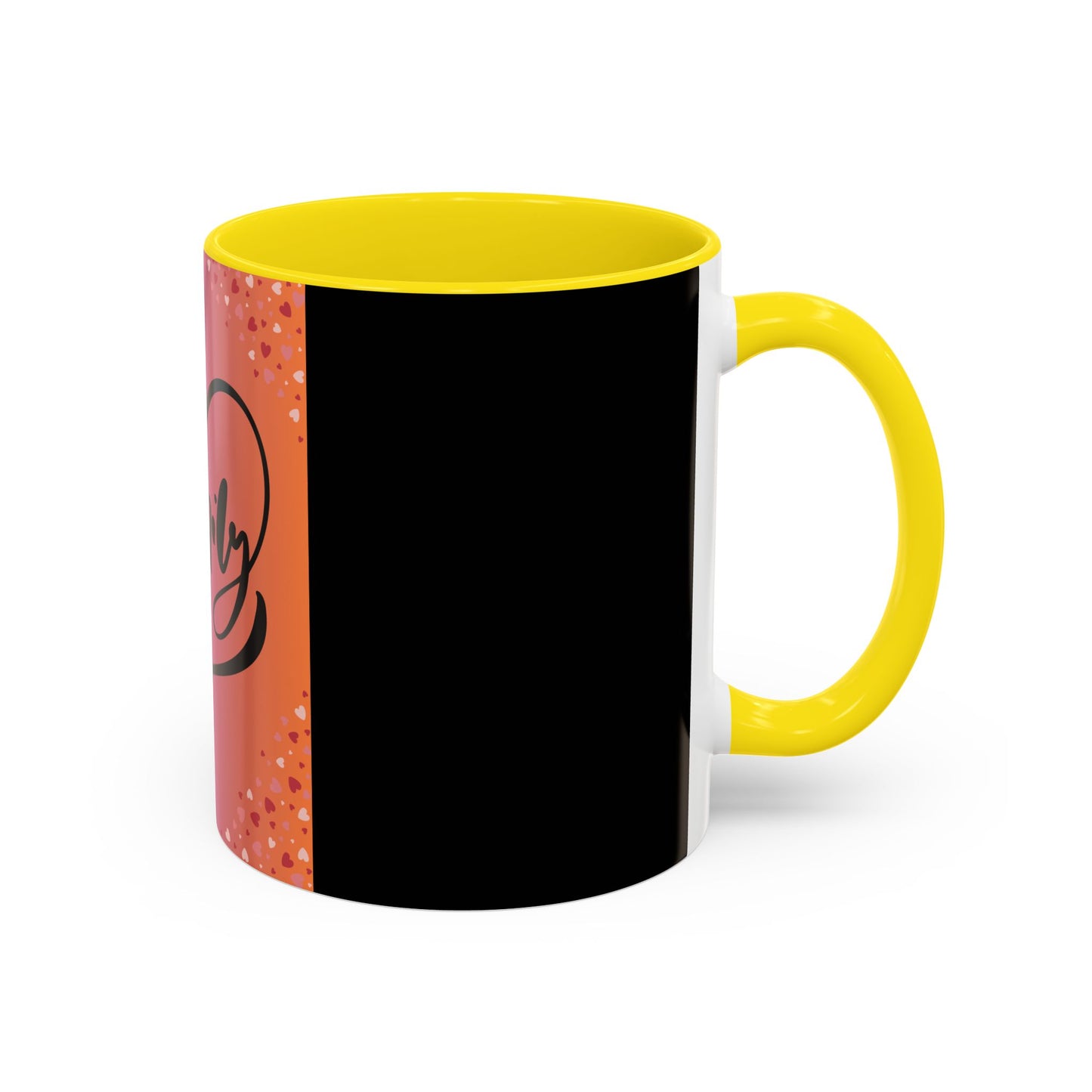 Family Love Accent Coffee Mug - Warm Gradient Design, Perfect Gift for Loved Ones