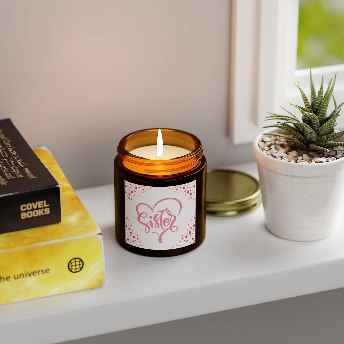 Sister Love Scented Candles - Coconut Apricot Wax (4oz & 9oz)