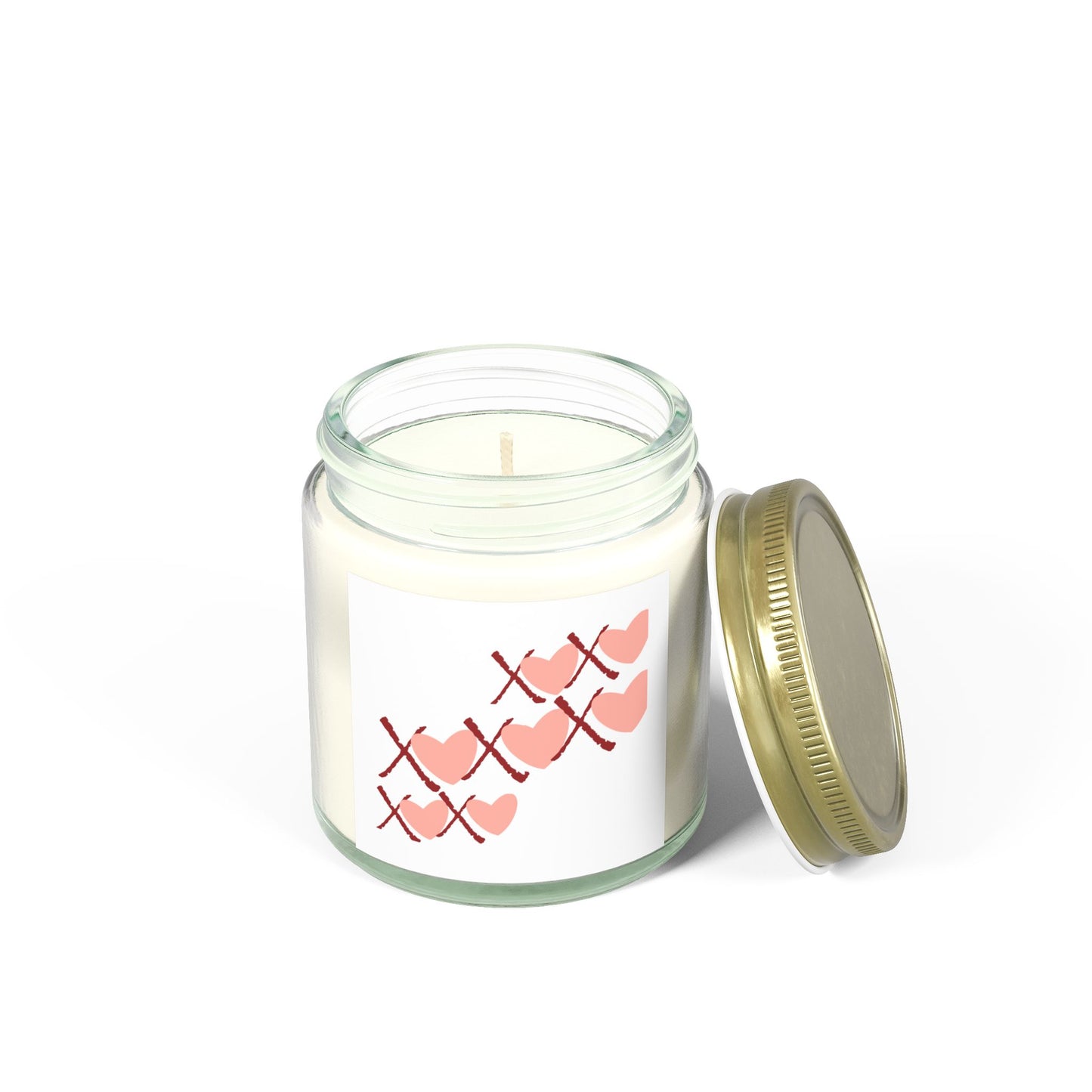 Romantic Heart Scented Candles - Coconut Apricot Wax