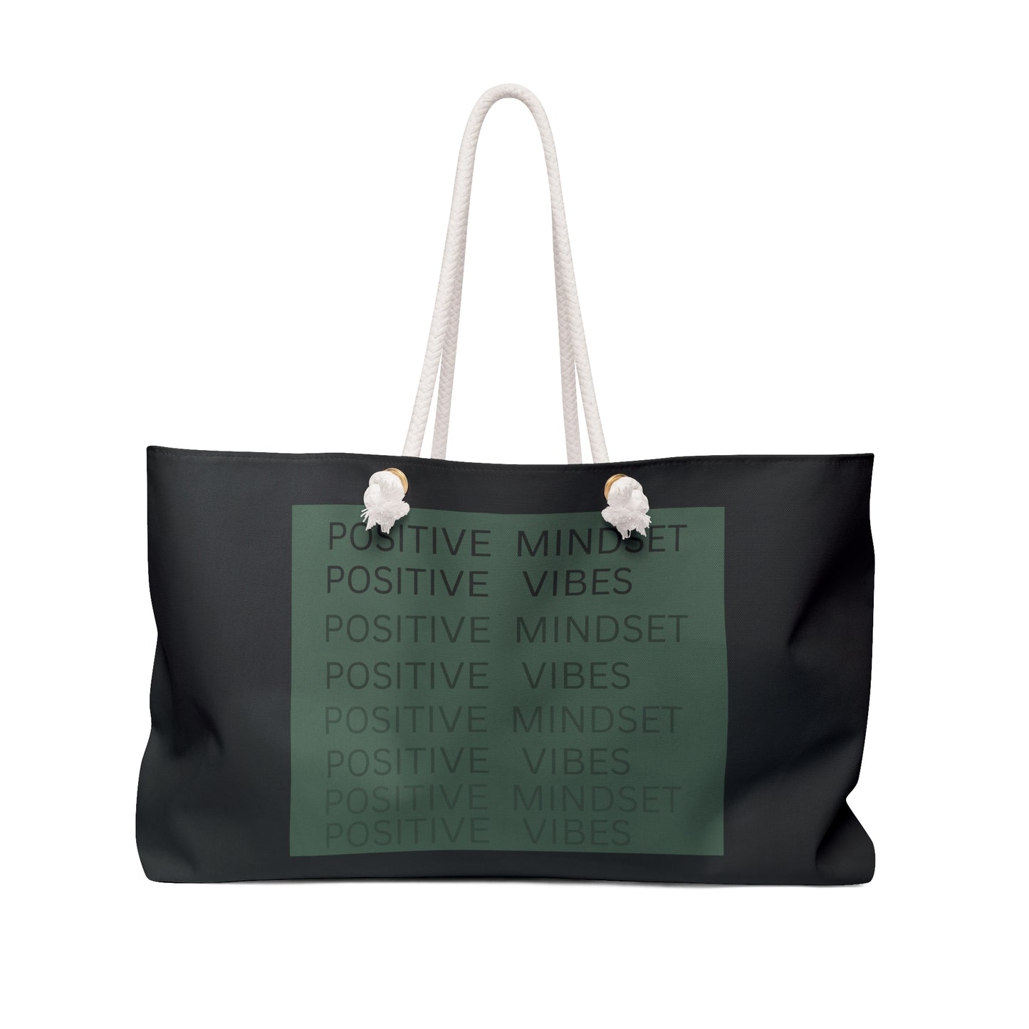 Positive Mindset Positive Vibes Weekender Bag - Mindset Tote for Travel & Leisure