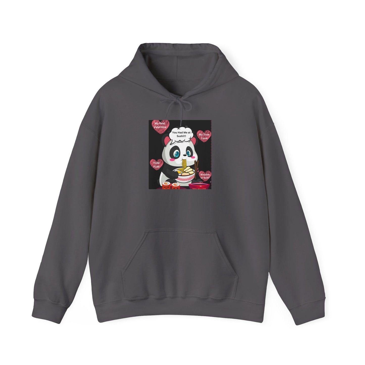 Sushi Lovers-Cute Panda Eating Noodles Unisex Hoodie – Cozy & Fun Design