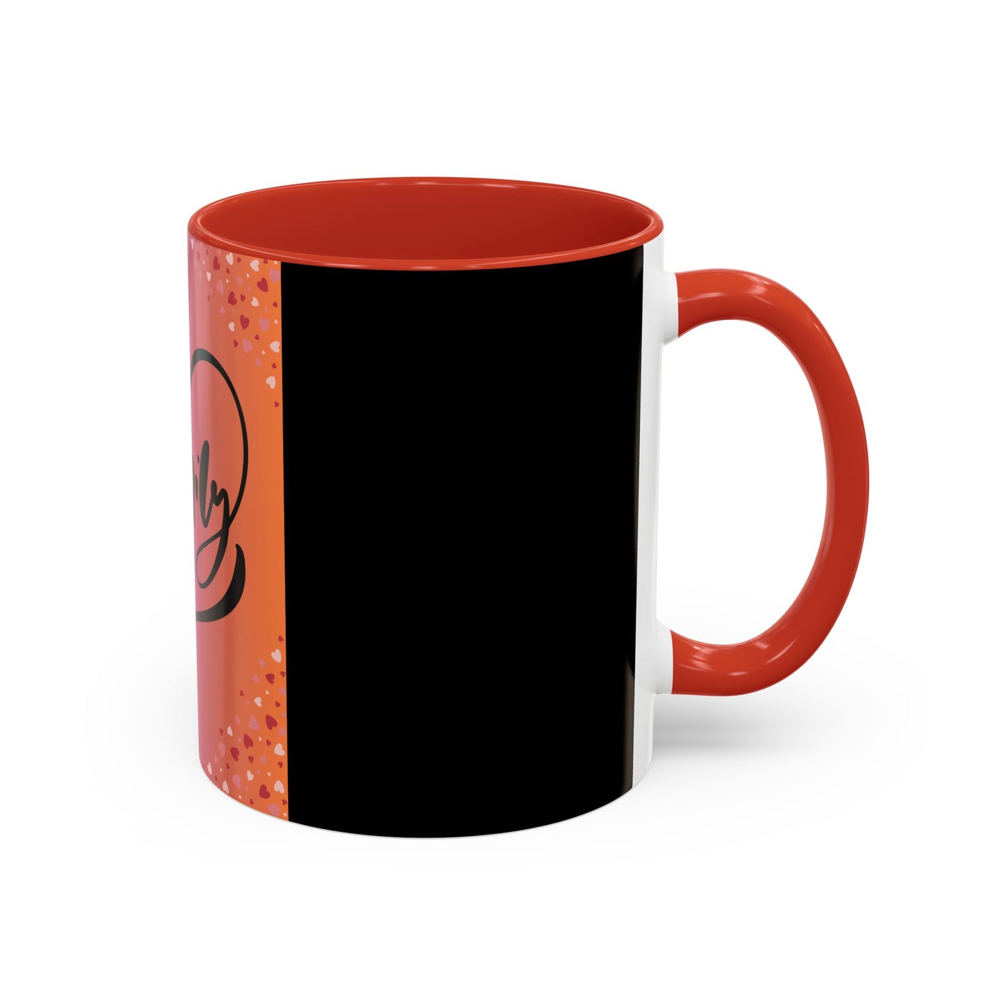 Family Love Accent Coffee Mug - Warm Gradient Design, Perfect Gift for Loved Ones