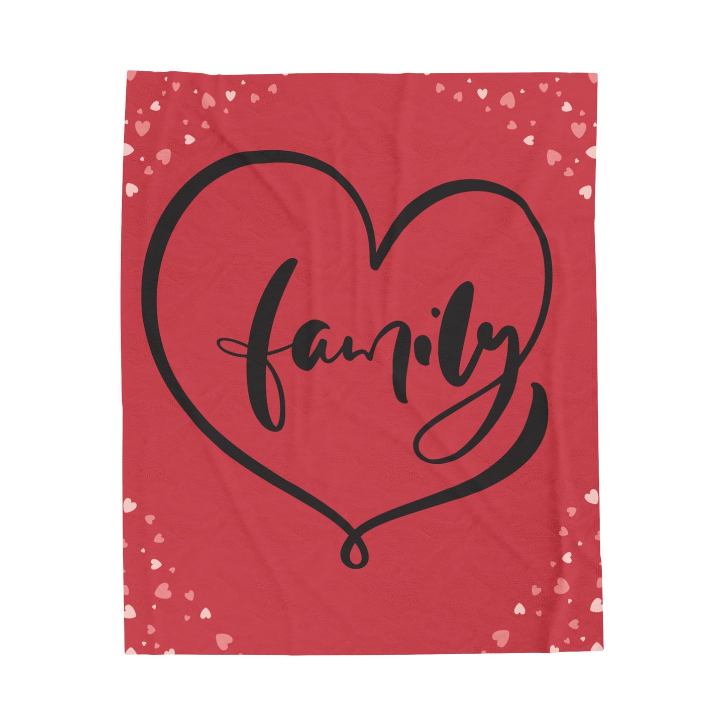 Cozy Family Love Velveteen Plush Blanket - Perfect for Family Gatherings and Celebrations