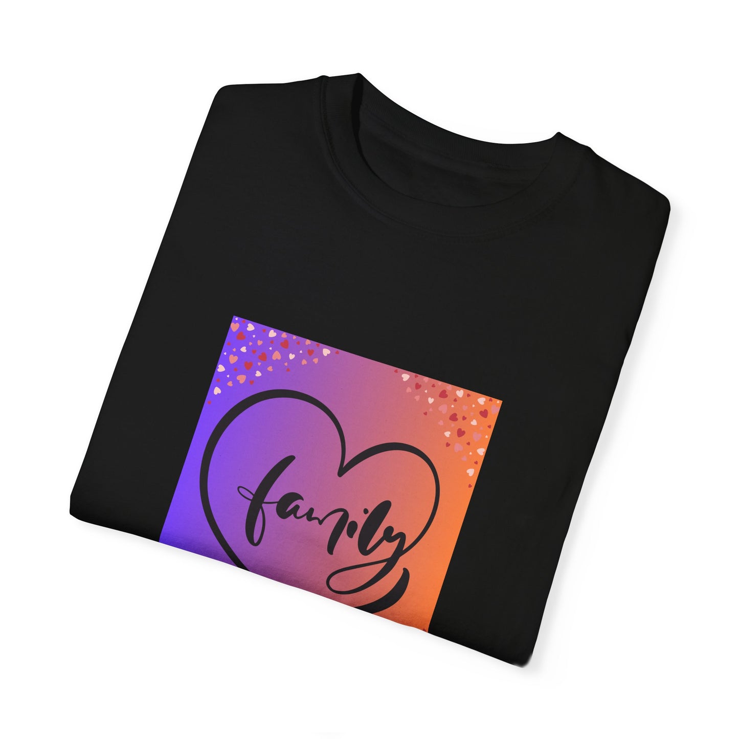 Family Love Unisex Garment-Dyed T-Shirt
