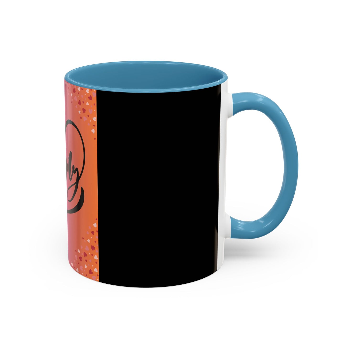 Family Love Accent Coffee Mug - Warm Gradient Design, Perfect Gift for Loved Ones