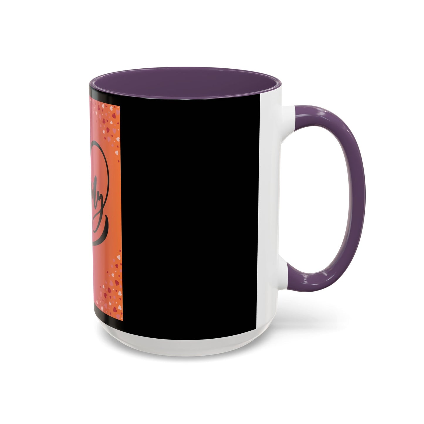 Family Love Accent Coffee Mug - Warm Gradient Design, Perfect Gift for Loved Ones